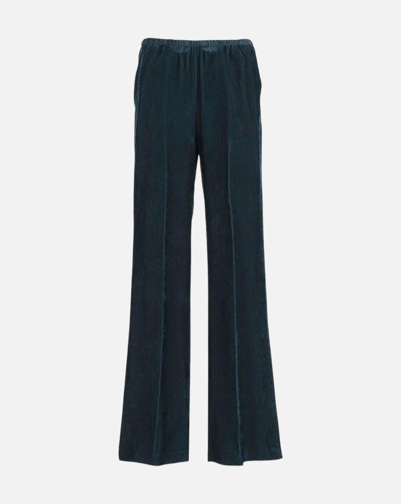 Pantalones Forte Forte Fluid Ribbed Velvet Elasticated pants 15042 JADE FORTE FORTE 