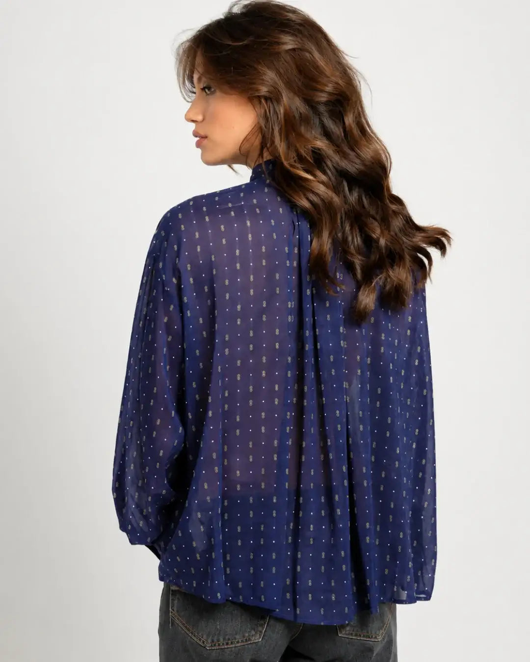 Blusa Forte Forte "Le club" Print co/se Voile Bohemian 15119 NOTTE FORTE FORTE 