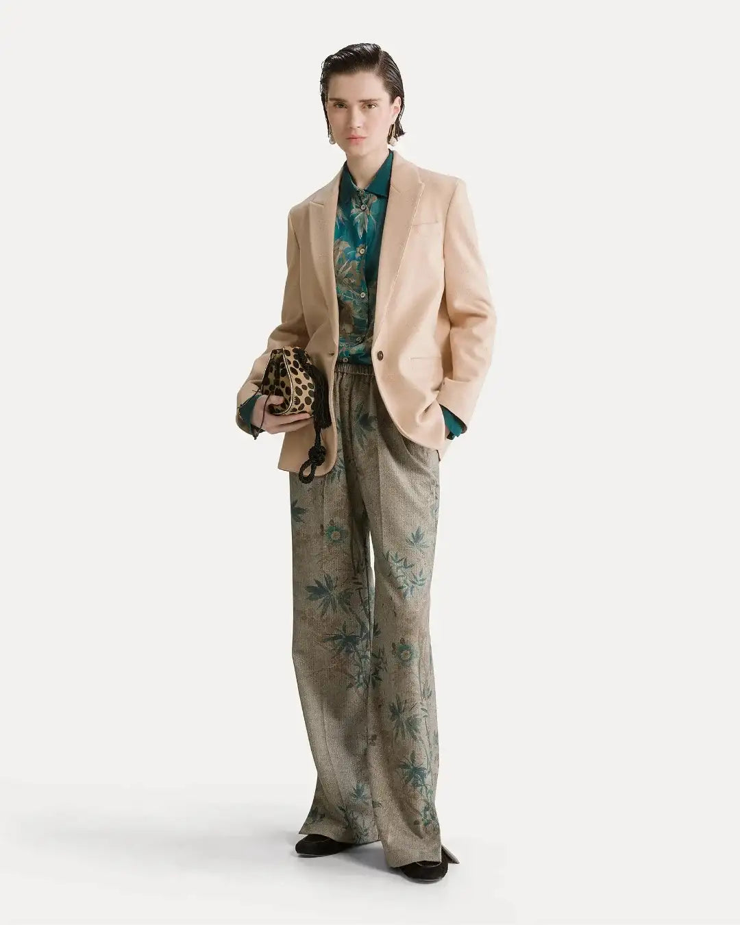 Camisa Forte Forte "Le bambou secret" Print co/se Voile 15122 JADE FORTE FORTE 