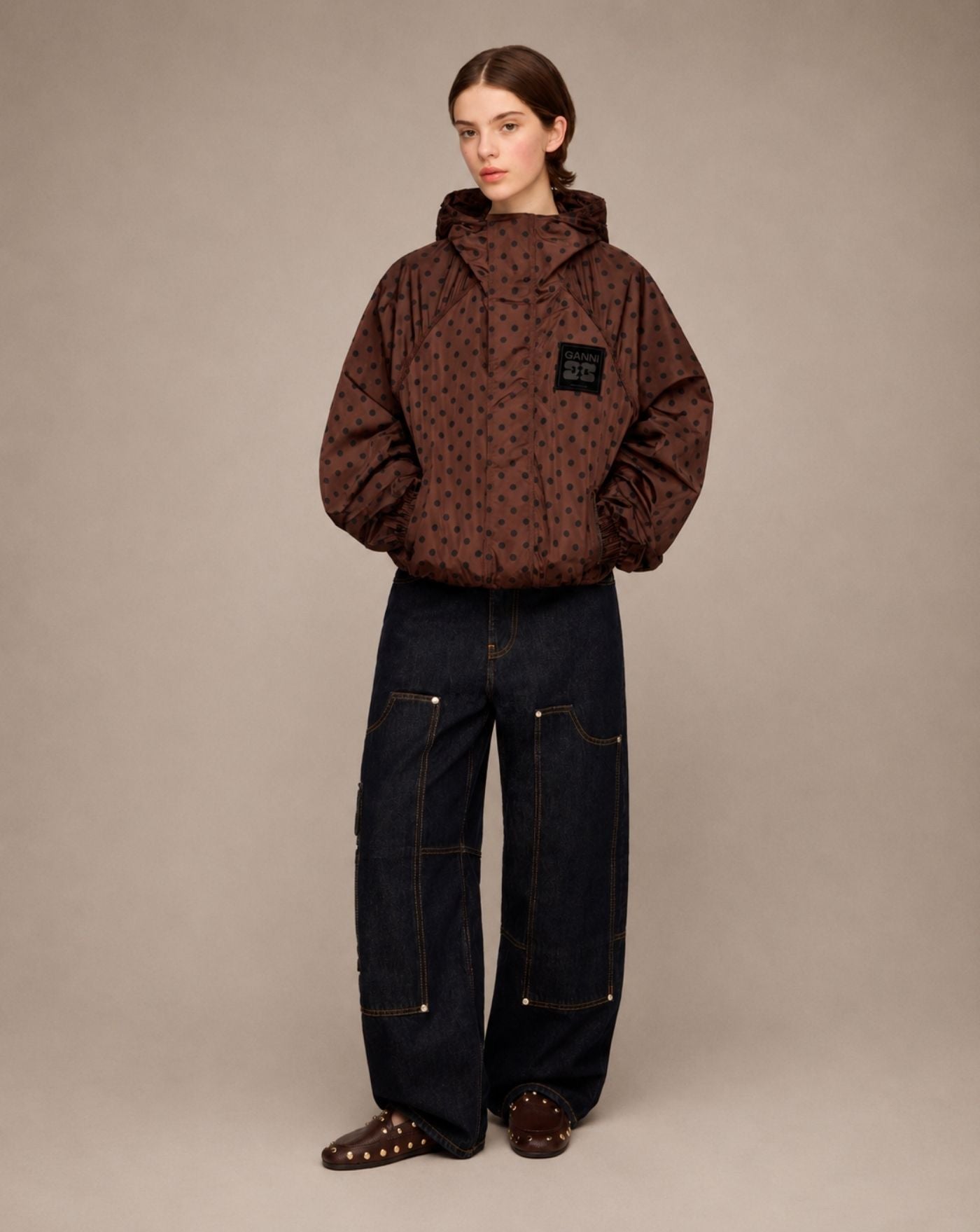 Chaqueta Ganni Printed Flyweight Nylon	Jacket A1010197 979 GANNI 