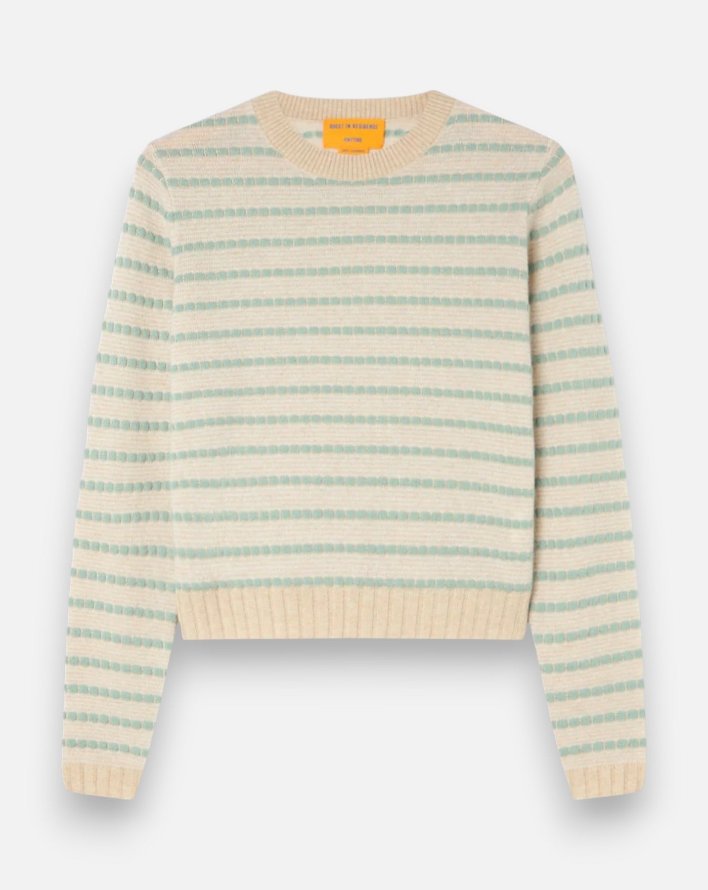 Jersey Guest in Residence Pebble Stripe Shrunken Crew W44010JM SNDCO GUEST IN RESIDENCE 
