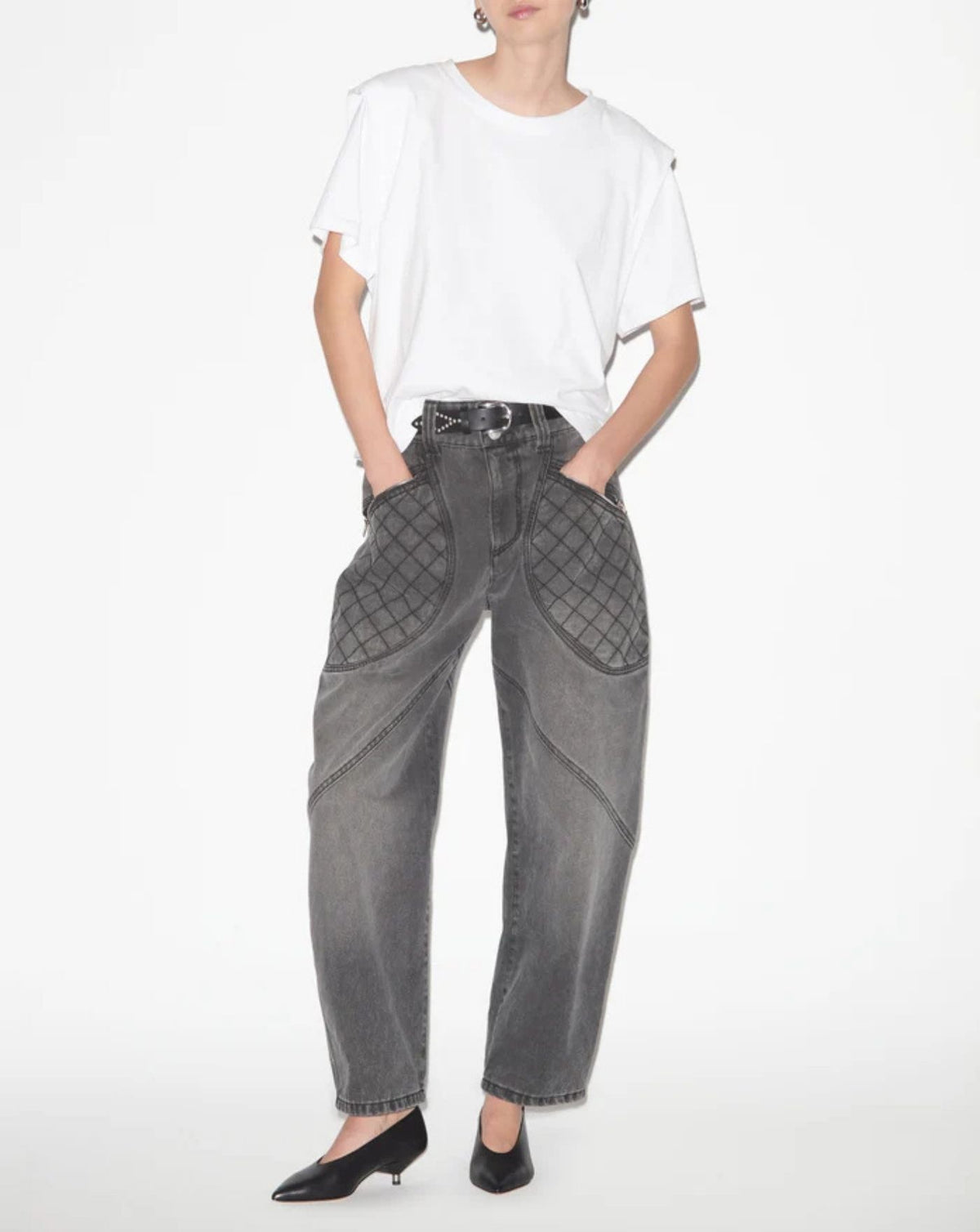 Camiseta Isabel Marant Zelitos TS0041FA A1N41I20WH ISABEL MARANT 