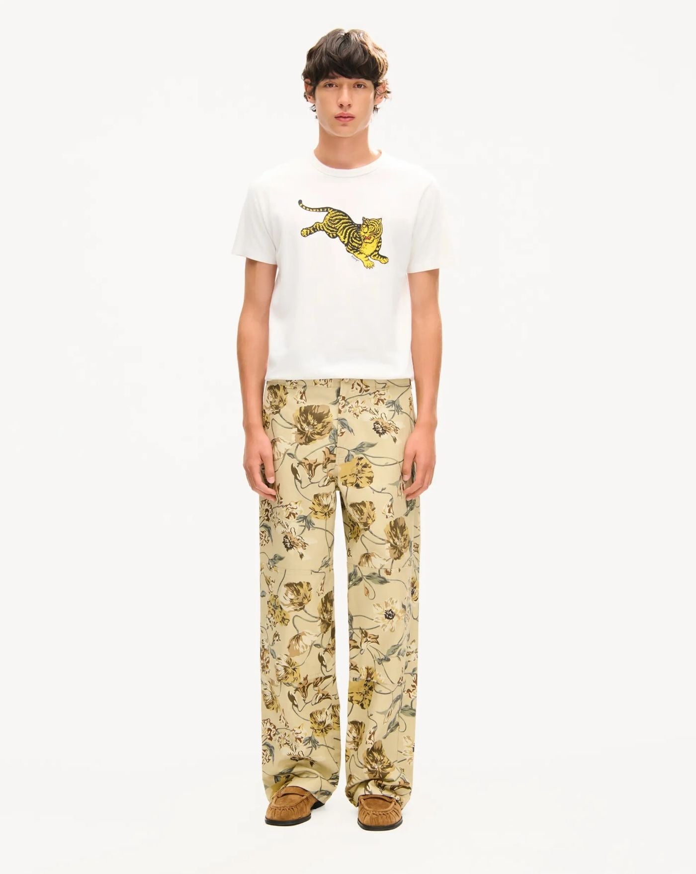 Camiseta Kenzo Jumping Tiger<BR/> FG65TS1654SG 02 OFF WHITE KENZO 