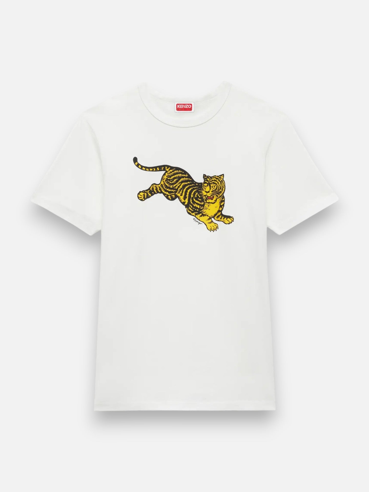 Camiseta Kenzo Jumping Tiger<BR/> FG65TS1654SG 02 OFF WHITE KENZO 