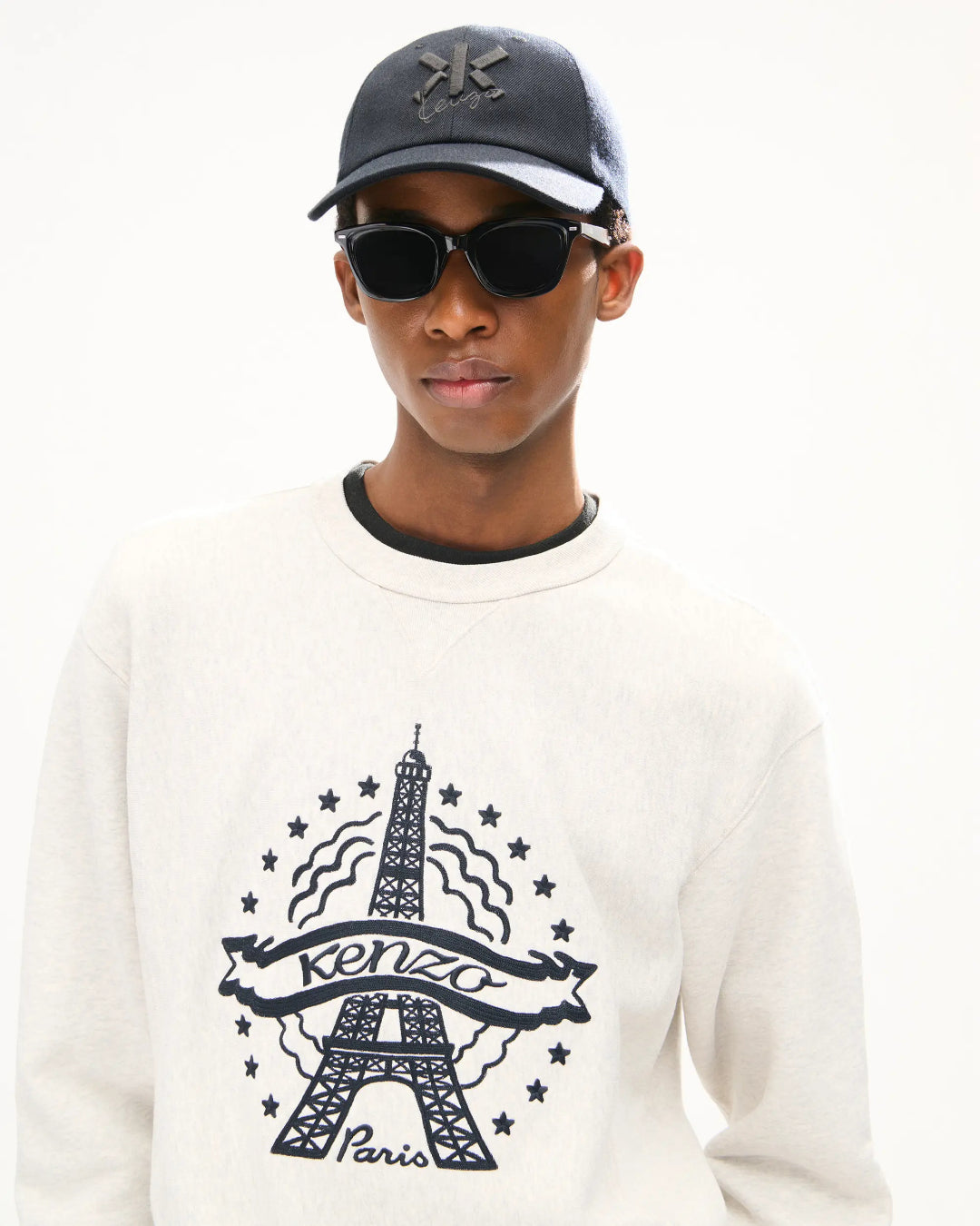 Sudadera Kenzo Eiffel Tower Design PFG65SW2784MJ 93 PALE GREY KENZO 