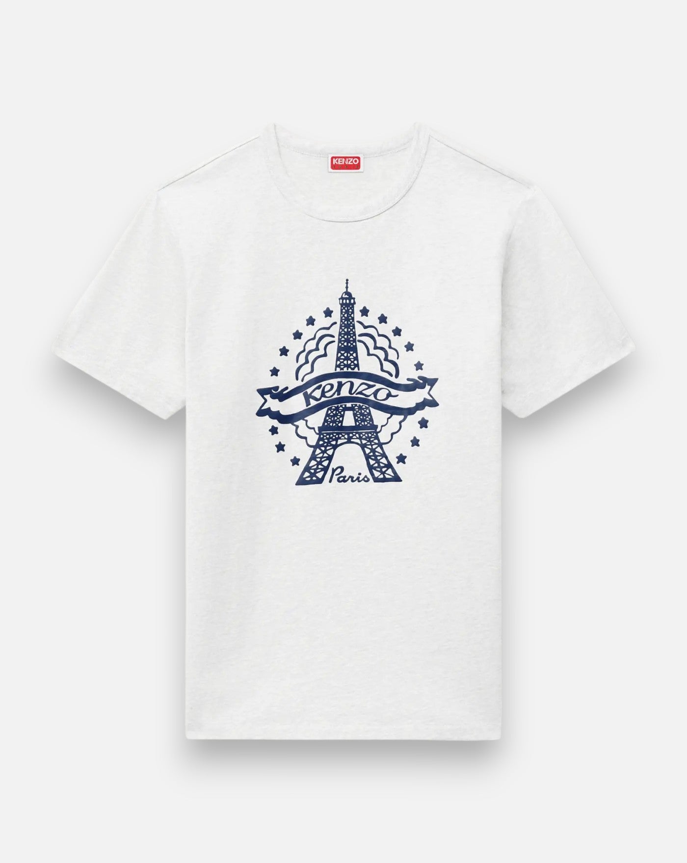 Camiseta Kenzo Eiffel Tower Design PFG65TS1664SG 02 OFF WHITE KENZO 