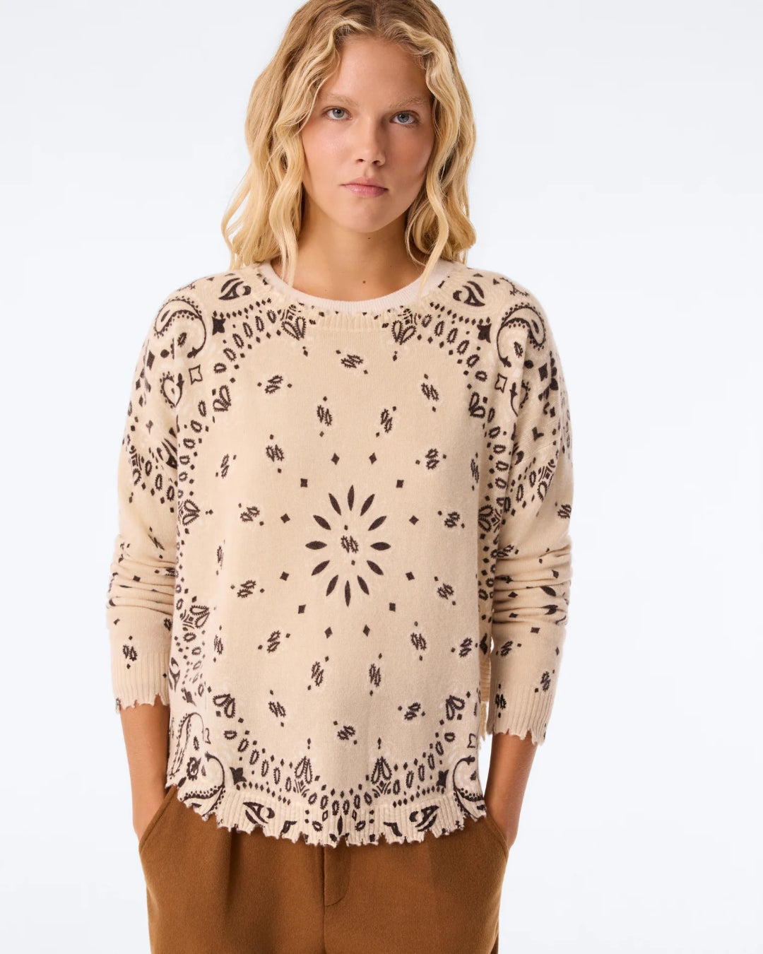 Jersey Kujten Mela Bandana Bico F2913 2443 MARRON ORGANI KUJTEN 