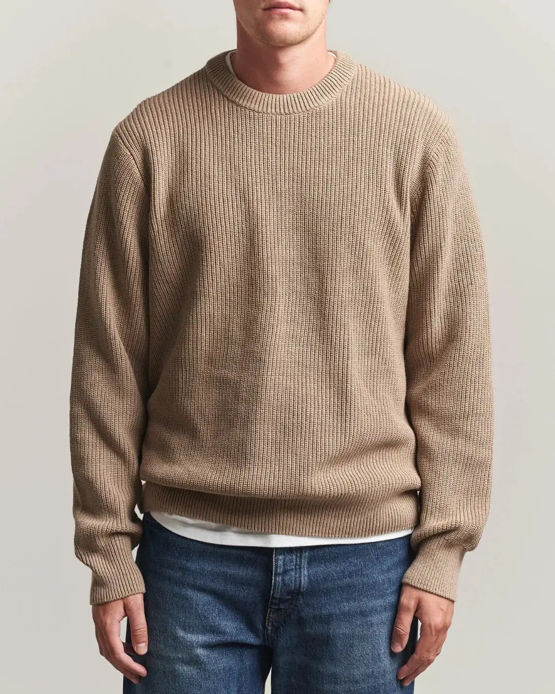 Jersey Les Deux Rib Crewneck Knit 1002188 810 LES DEUX 