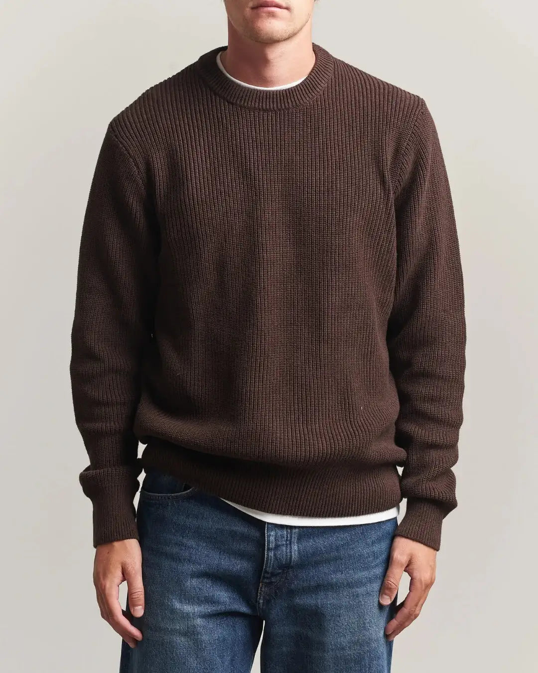 Jersey Les Deux Rib Crewneck Knit 1002188 867 LES DEUX 
