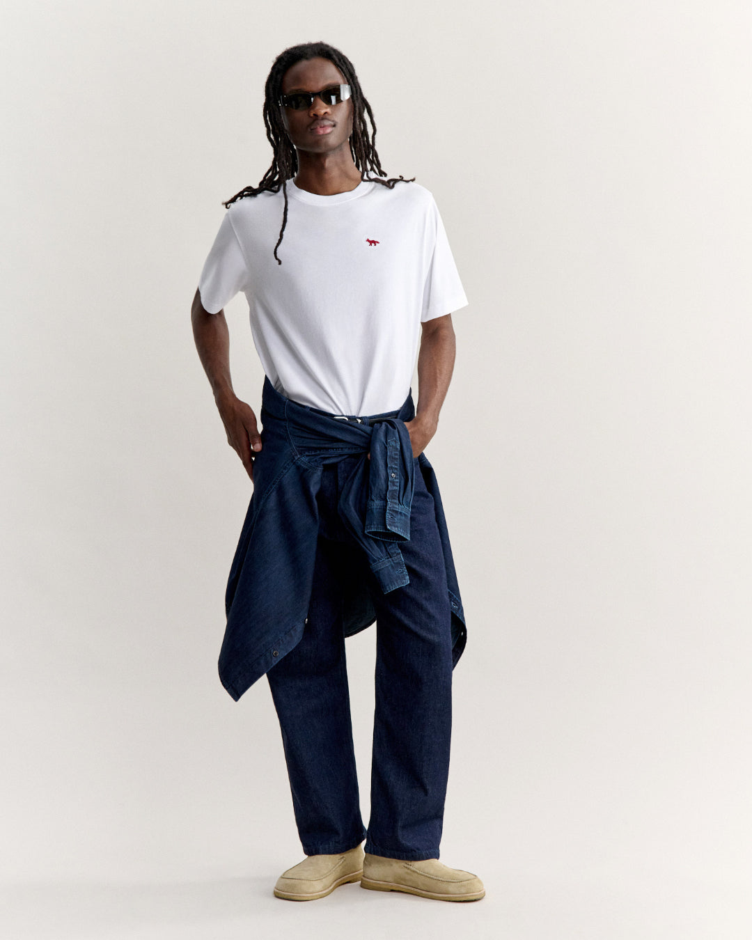 Camiseta Edmmond Red Profile Fox Comfort MRMJT00KJ7026 P100 MAISON KITSUNE 