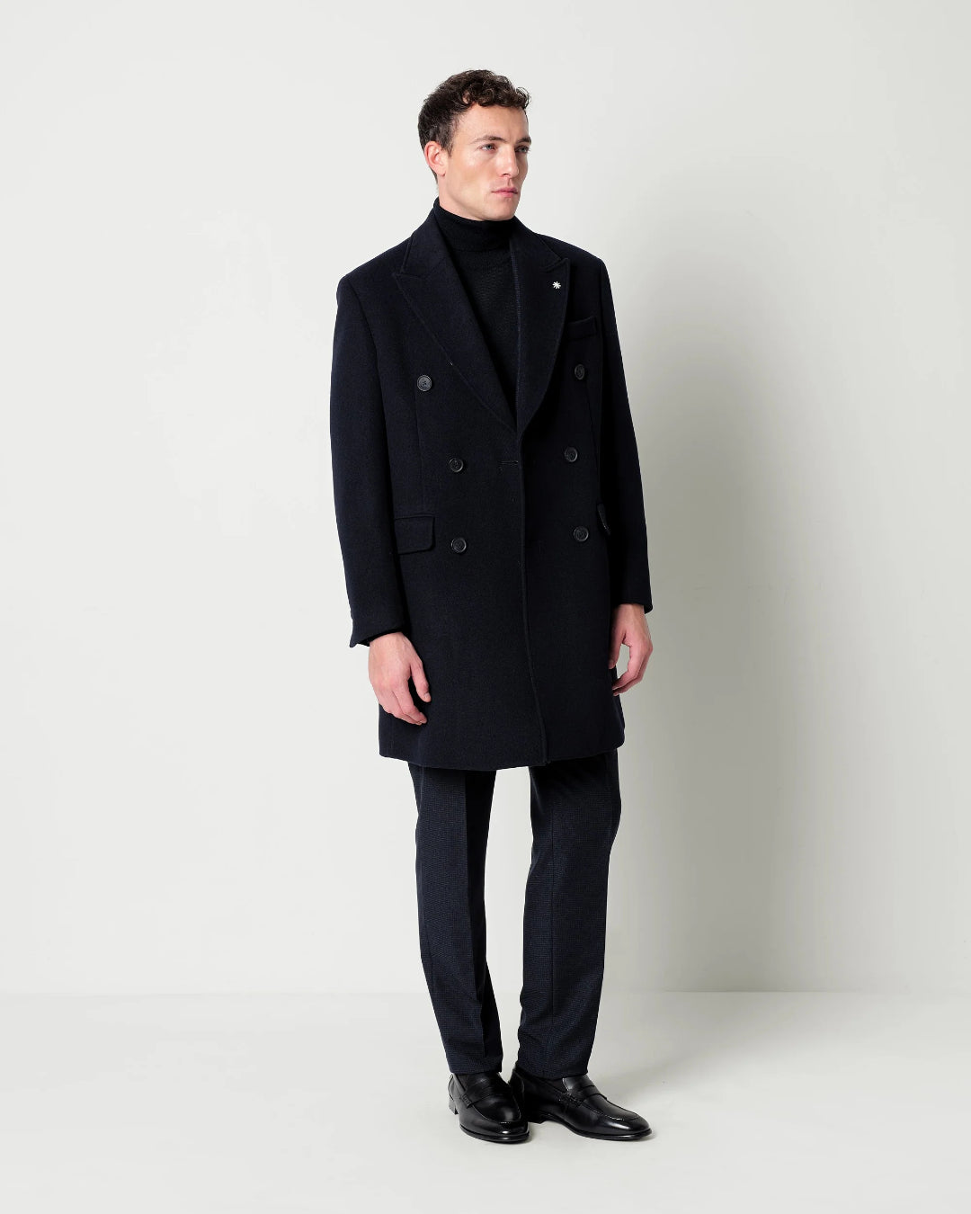 Abrigo Manuel Ritz Double Breasted Wool Blend Coat 4132C4438C 263738 89 MANUEL RITZ 
