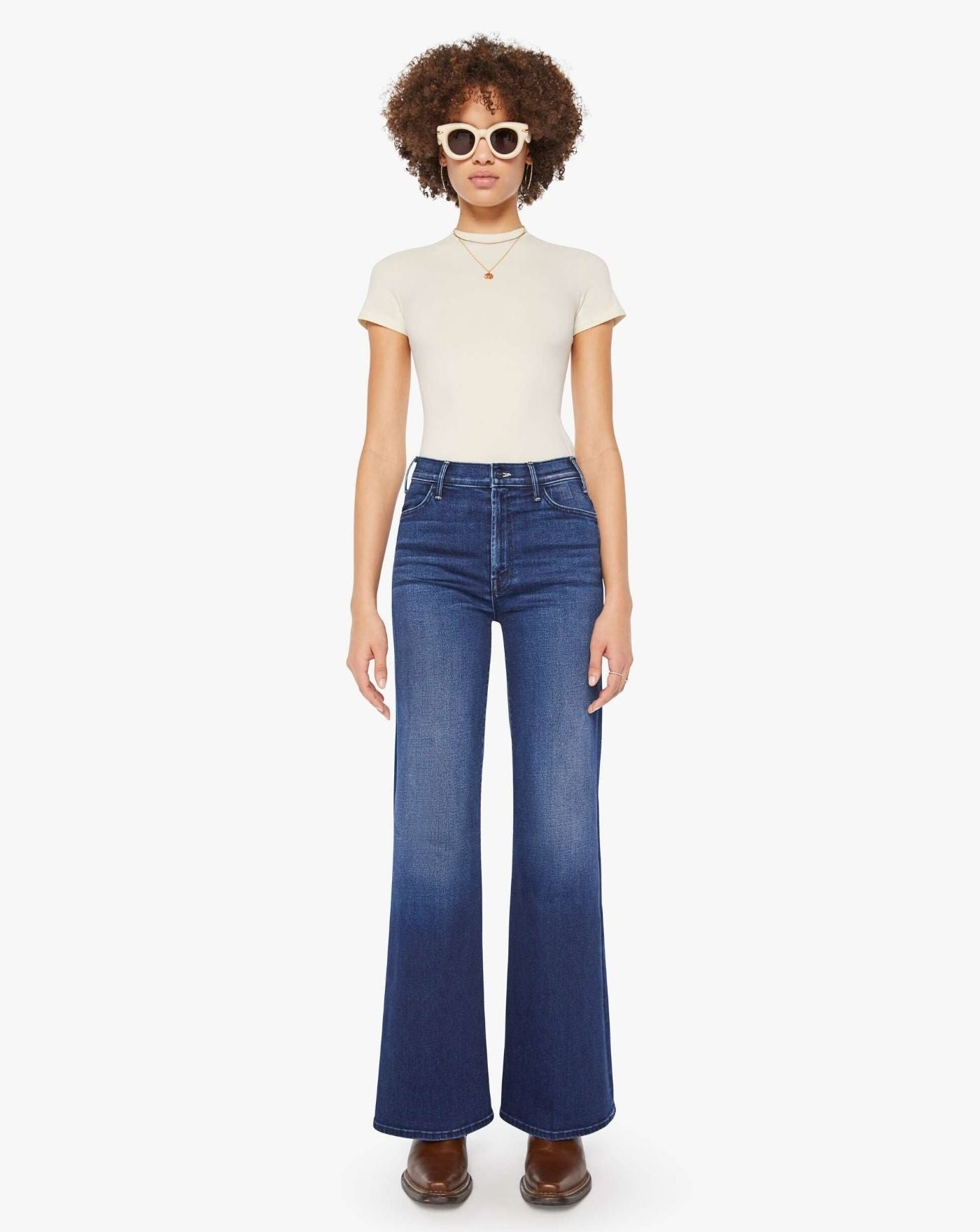 Pantalones Mother Denim The Hustler Roller Sneak 105071156 HCM MOTHER 