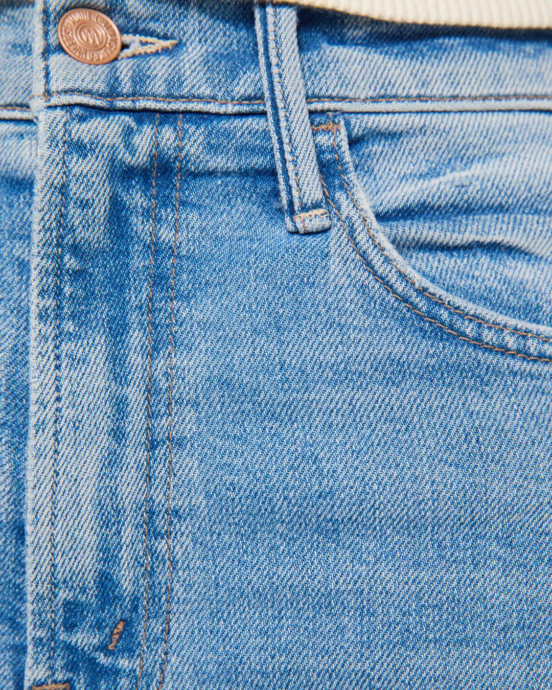 Denim Mother Hustler Roller Double Sneak 127281219 DDL MOTHER 