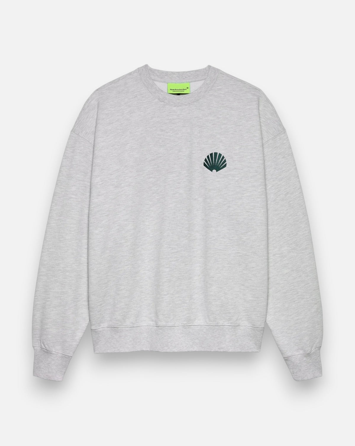Sudadera New Amsterdam Logo 2602118001 ASH/BOTTLE GREEN NEW AMSTERDAM 