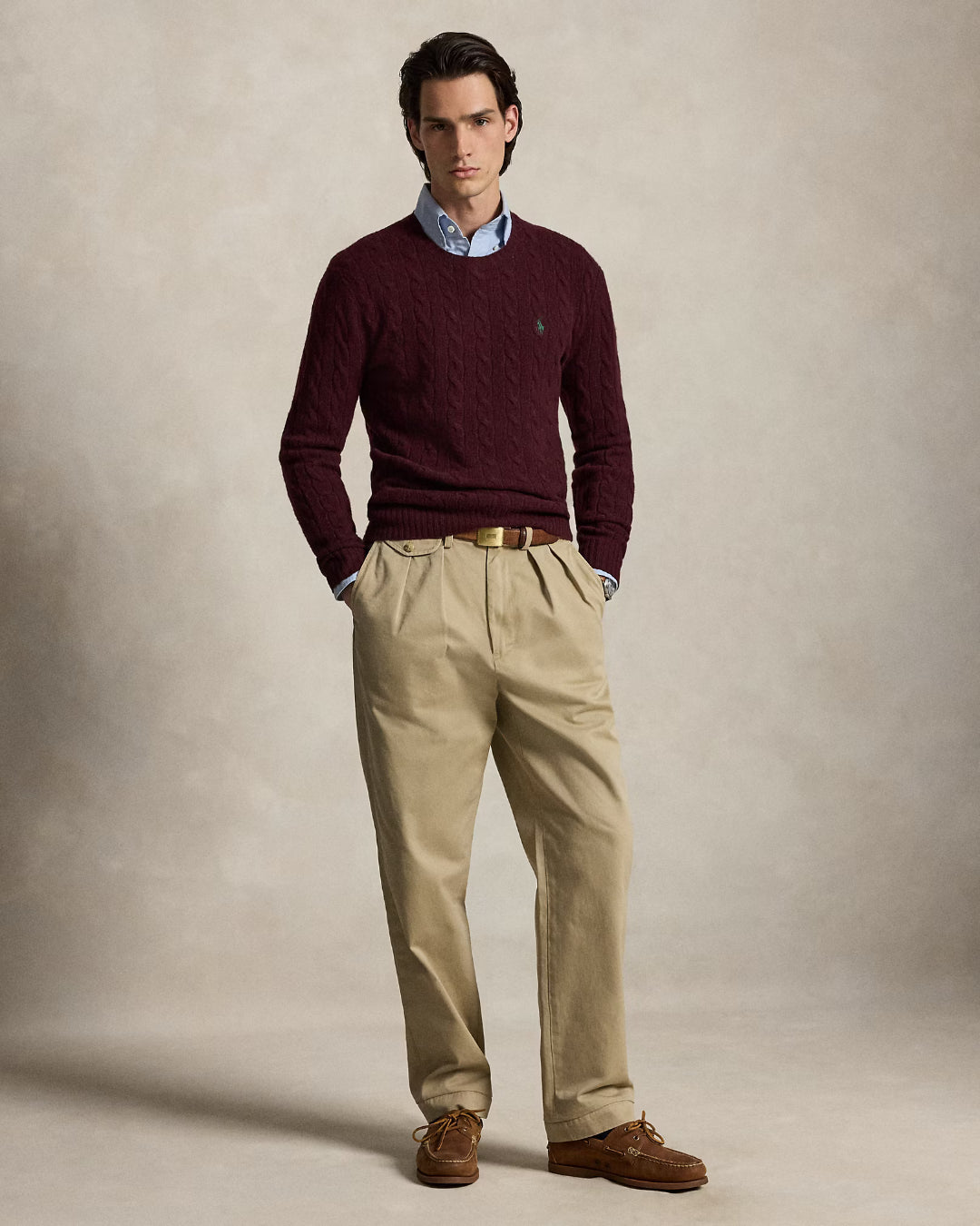Jersey Polo Ralph Lauren Wool Cashmere 710876762011 AGED WINE HEATHER POLO RALPH LAUREN 