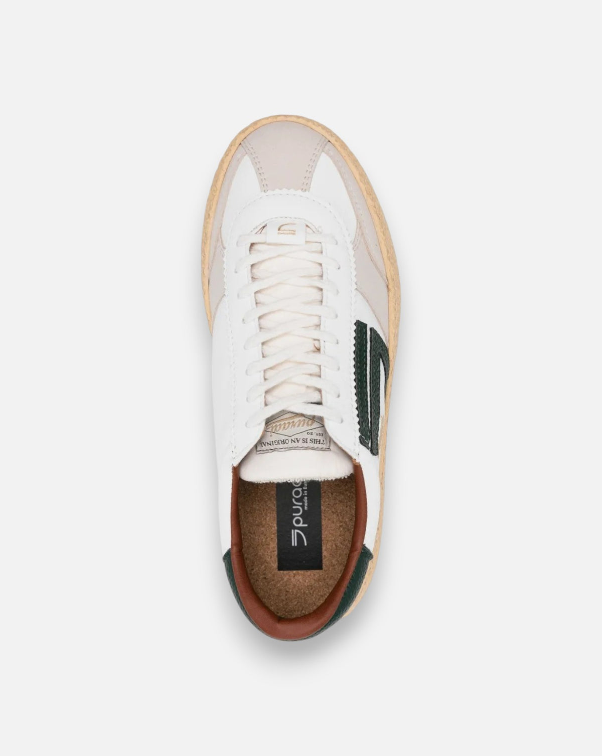 Zapatillas Puraai Vintage Vischio PU101V020 WHITE/GREEN PURAAI 