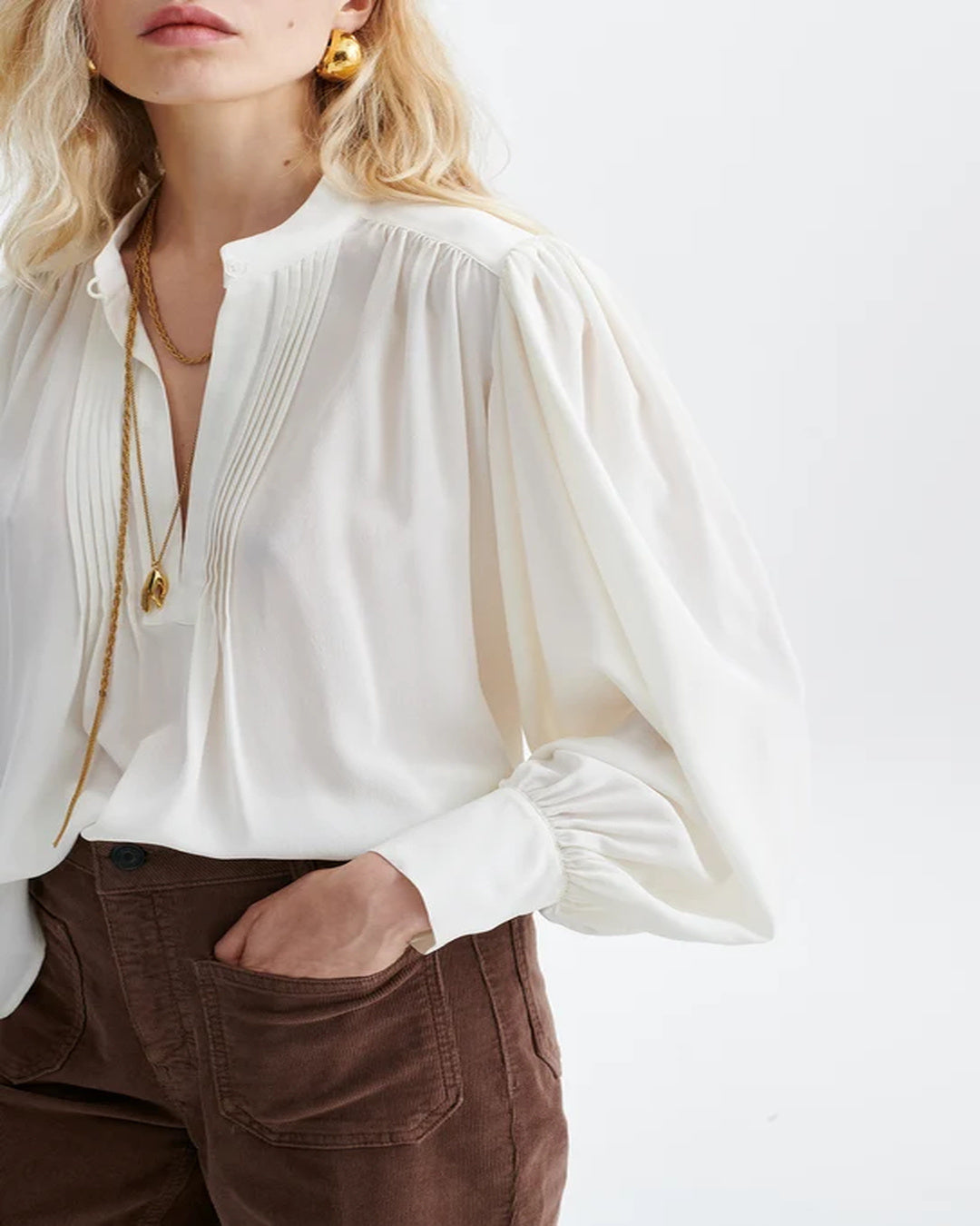 Blusa Vanessa Bruno Helene 4HVA77V09901 002 VANESSA BRUNO 