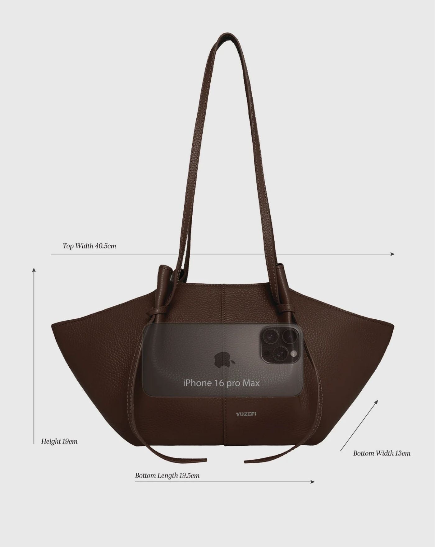 Bolso Yuzefi Mochi Chocolate YUZCO-HB-MO-S004 CHOCOLATE YUZEFI 