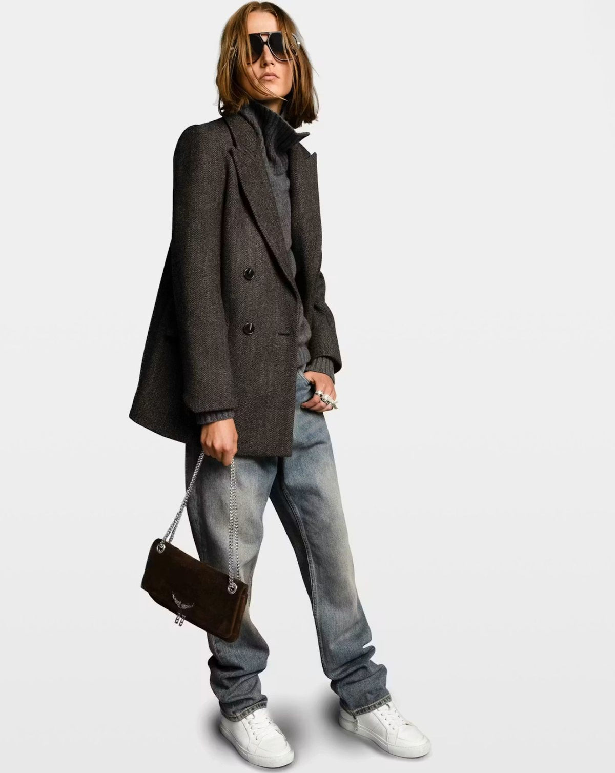 Bolso Zadig & Voltaire Rock II Suede LWBA04200 214 ZADIG & VOLTAIRE 