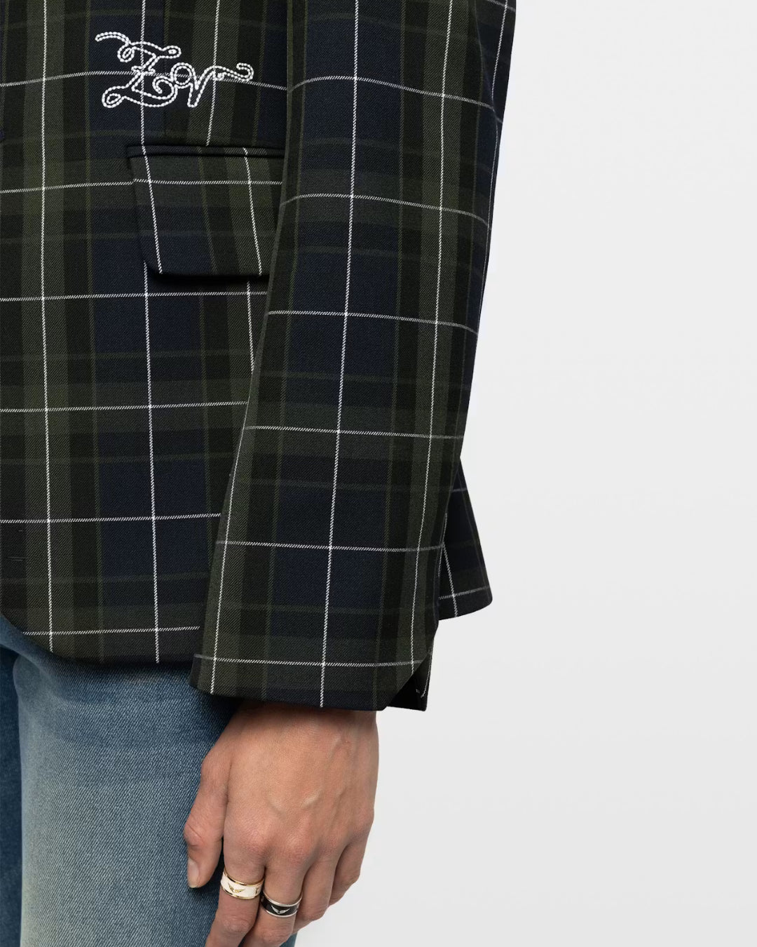 Chaqueta Zadig & Voltaire Vanille Tartan WWBL01983 404 ZADIG & VOLTAIRE 
