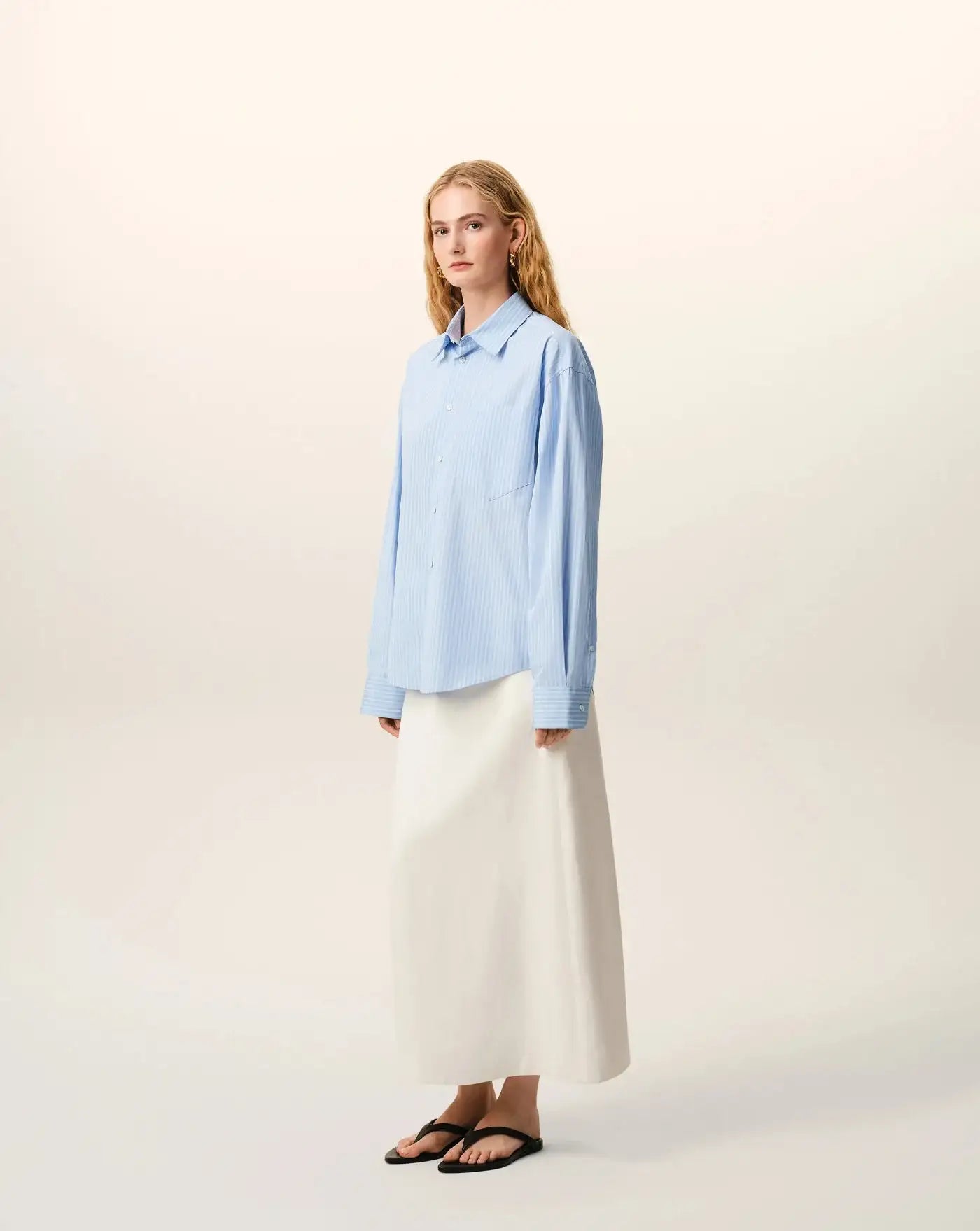 Camisa Ami Paris Boxy Long Sleeves Hirt Button Down Collar USH766CO0219 4844 AMI PARIS 