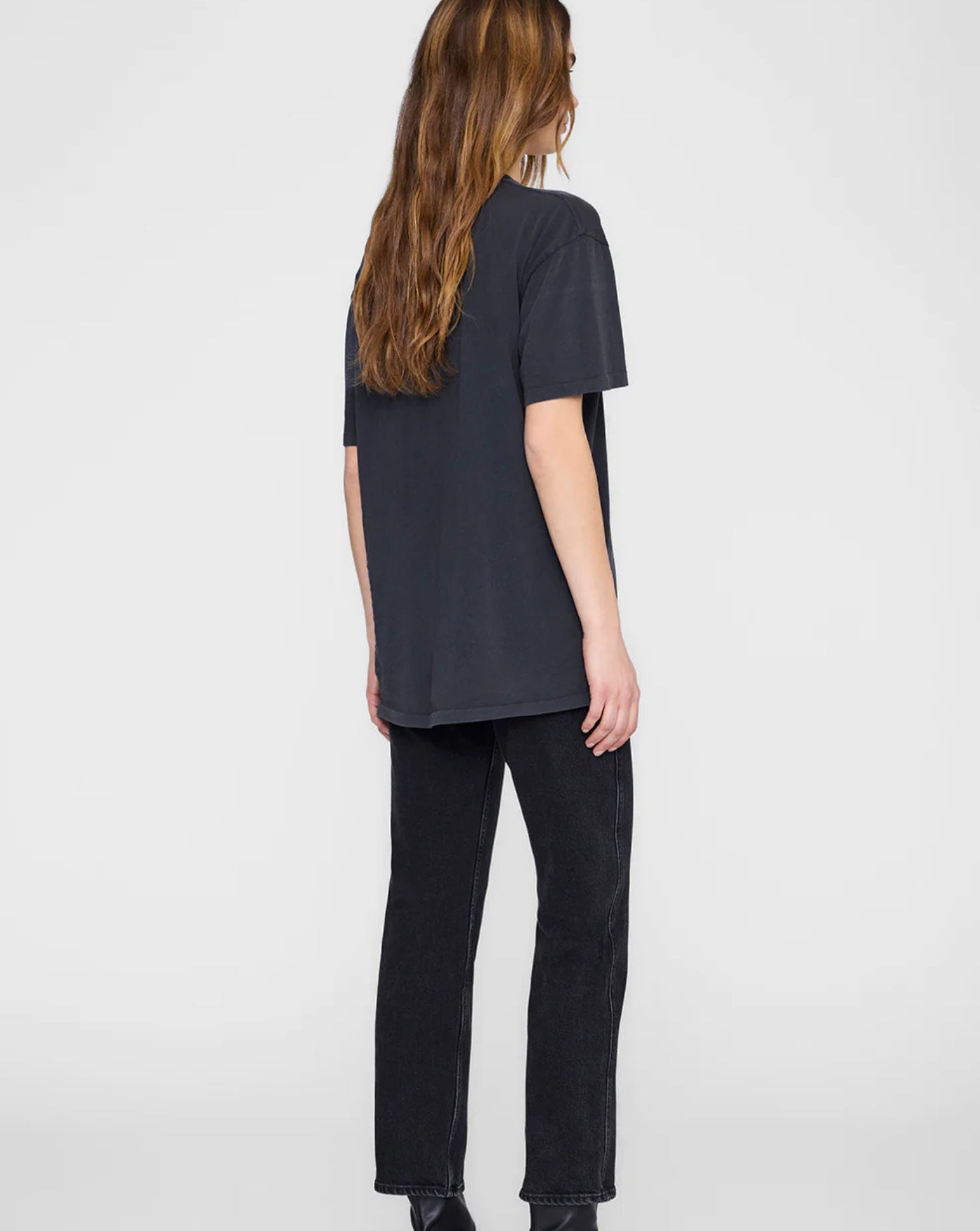Camiseta Anine Bing Kent Tee A0812386 WBL1WASHED BLACK ANINE BING 