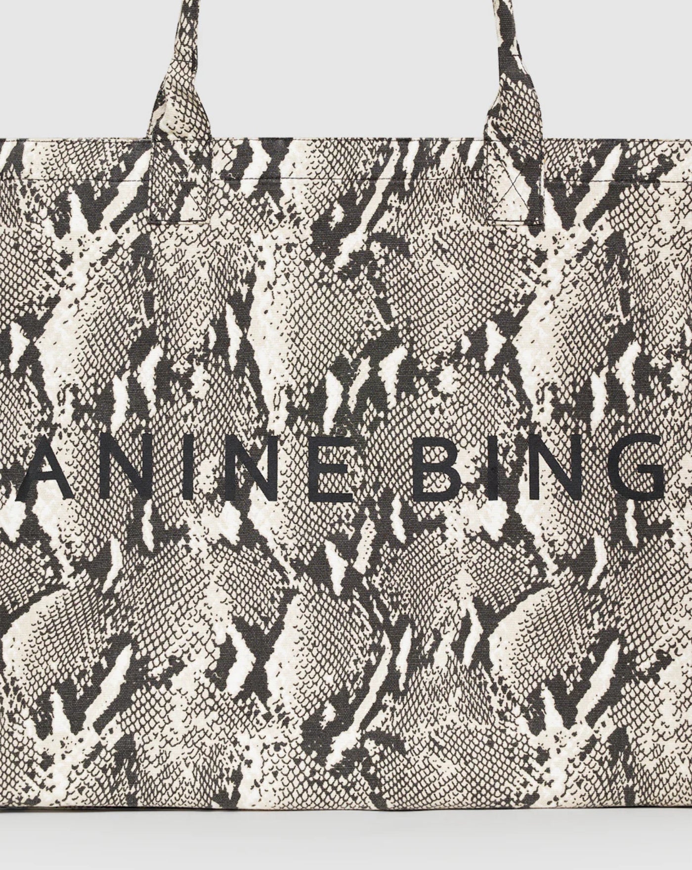 Bolso Anine Bing Leo Canvas Tote A1311841MTL100 PRINT ANINE BING 