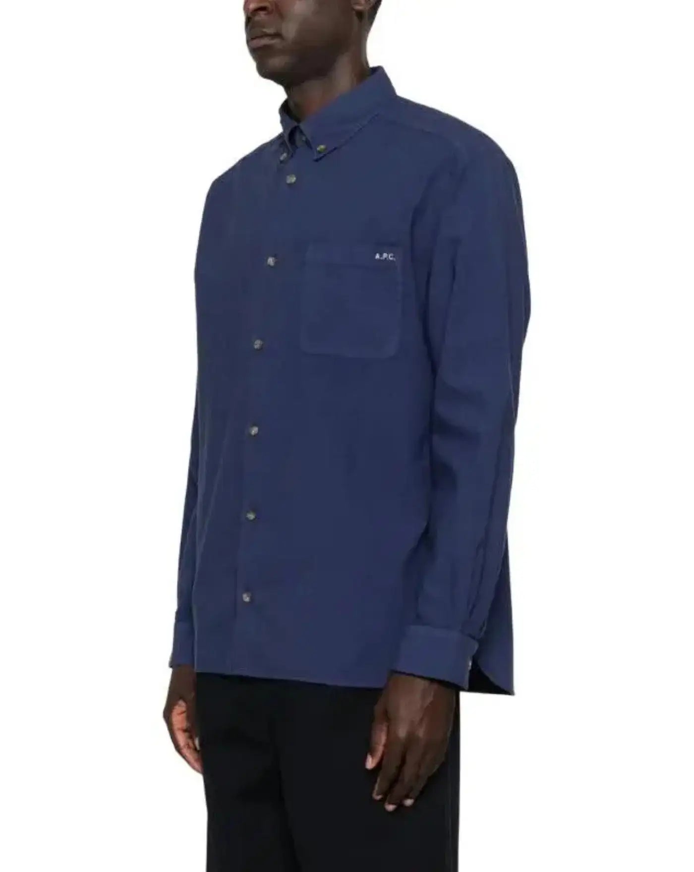 Camisa A.P.C. "chemise mateo logo" COHOEH12599 IAJ - MARINE A.P.C. 