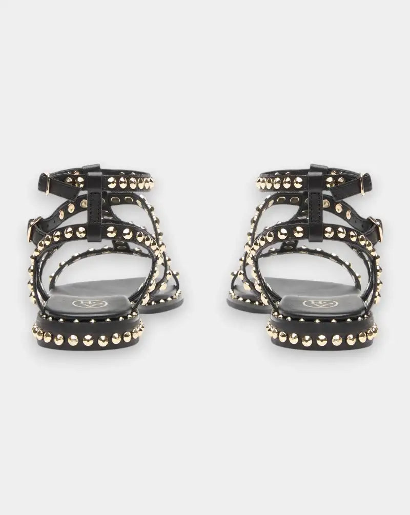 Sandalias Ash Precious SS26-M130289-009 BLACK/ARIEL GOLD ASH 