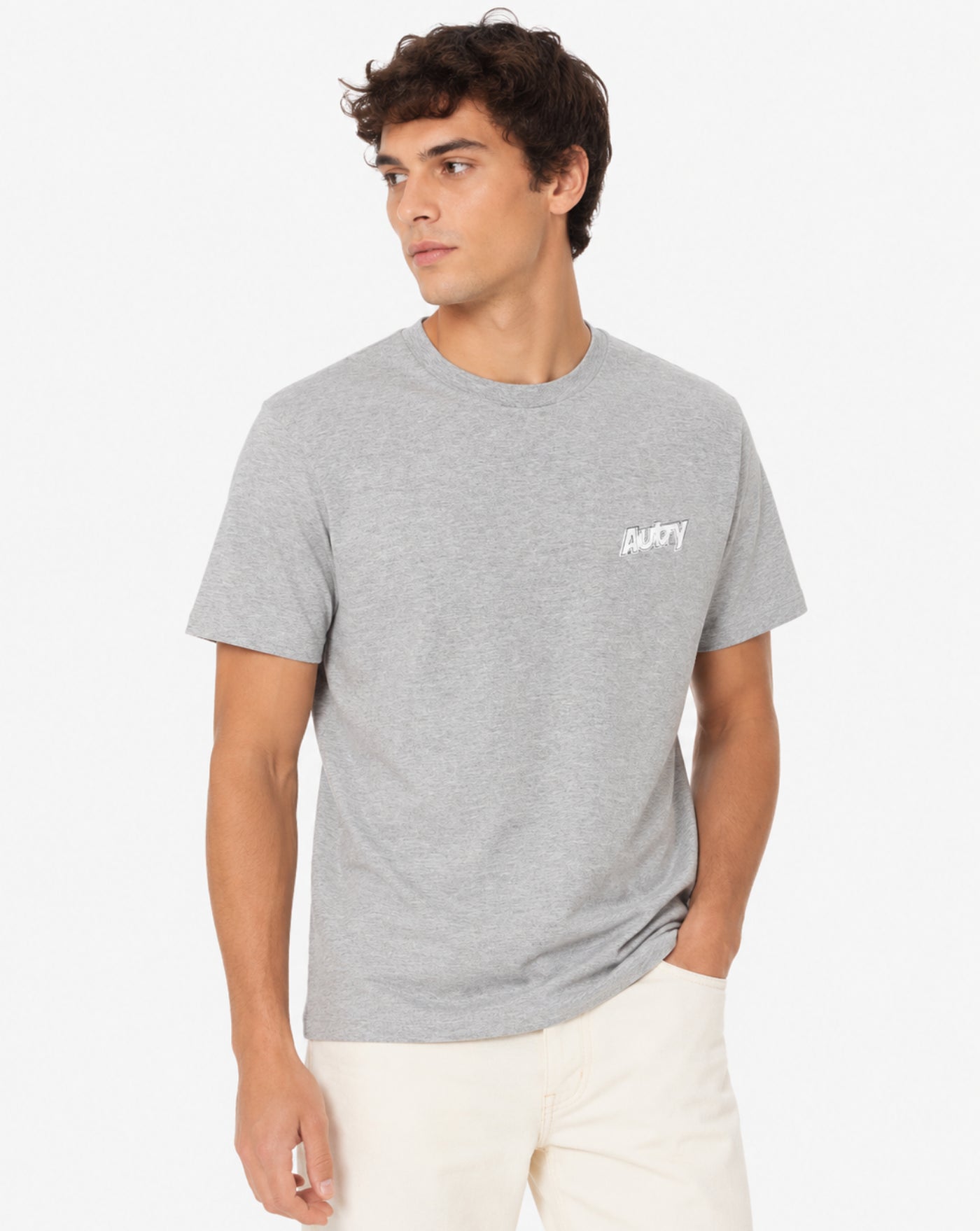 Camiseta Autry Logo TSPM 045D DARK MELANGE AUTRY 
