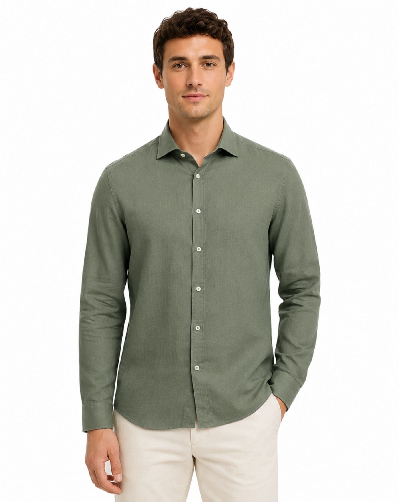 Camisa Bastoncino Lino B050 10 BASTONCINO 