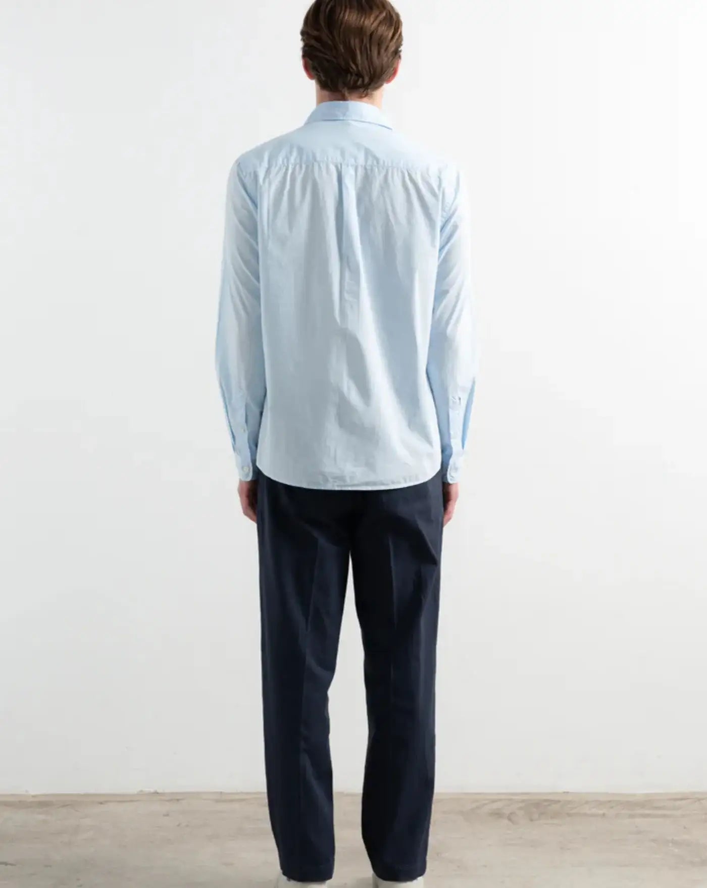 Camisa Edmmond Duck shirt popelin 1261004500 PLAIN LIGHT BLUE EDMMOND 