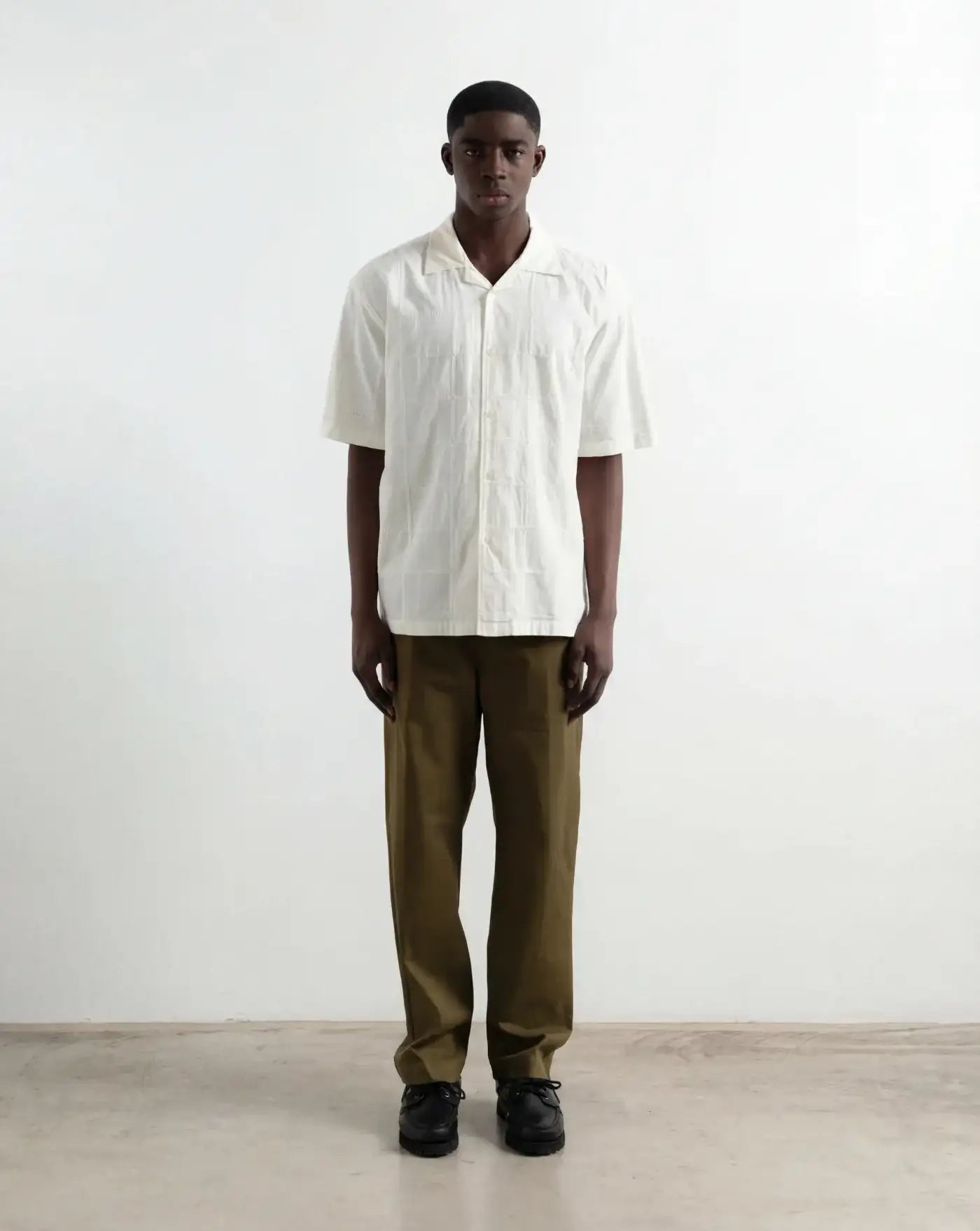 Camisa Edmmond Freedom Short Sleeve 1261021010 PLAIN OFF WHITE EDMMOND 