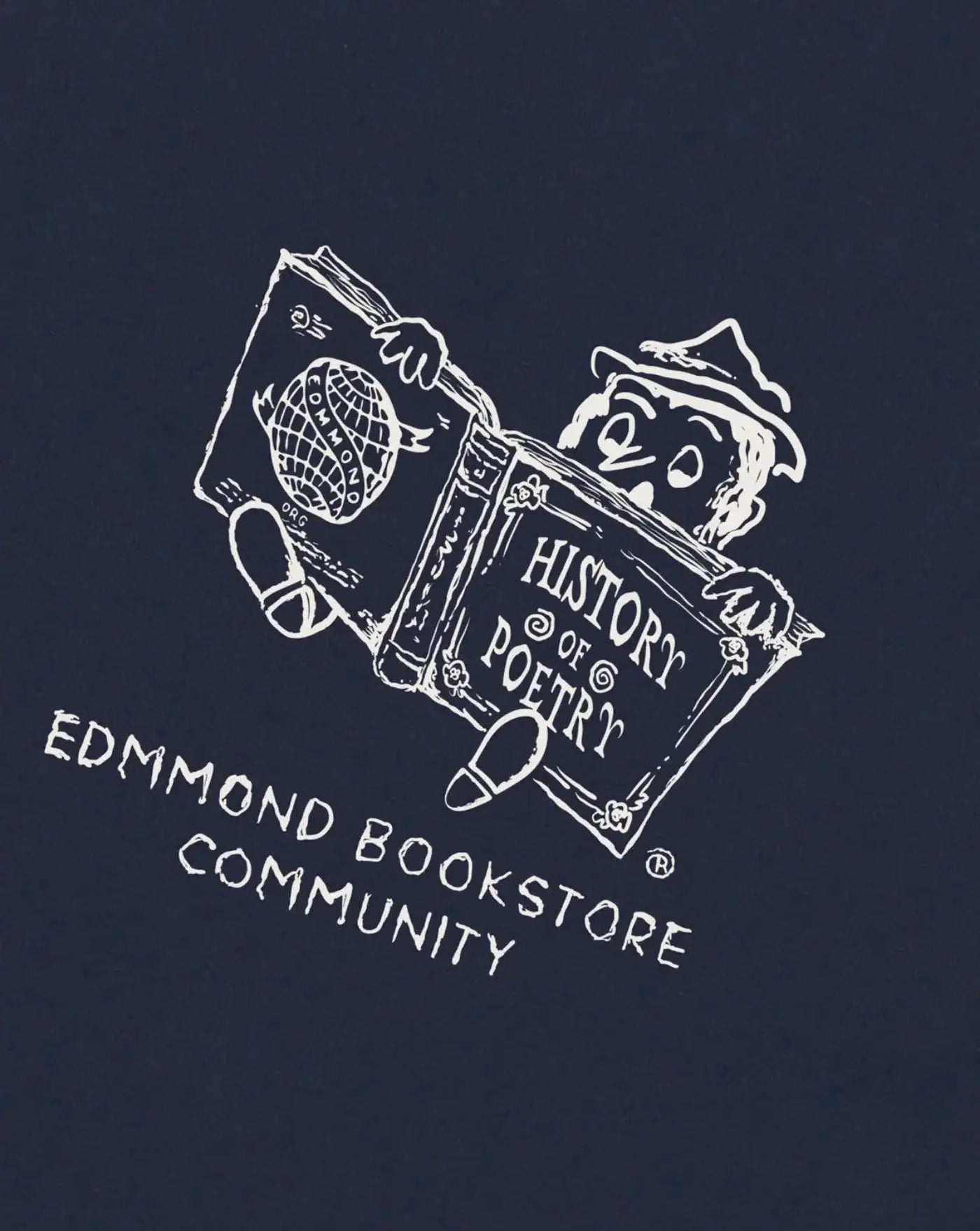 Camiseta Edmmond Bookstore BOOKSTORE PLAIN DK BLUEBLUE EDMMOND 