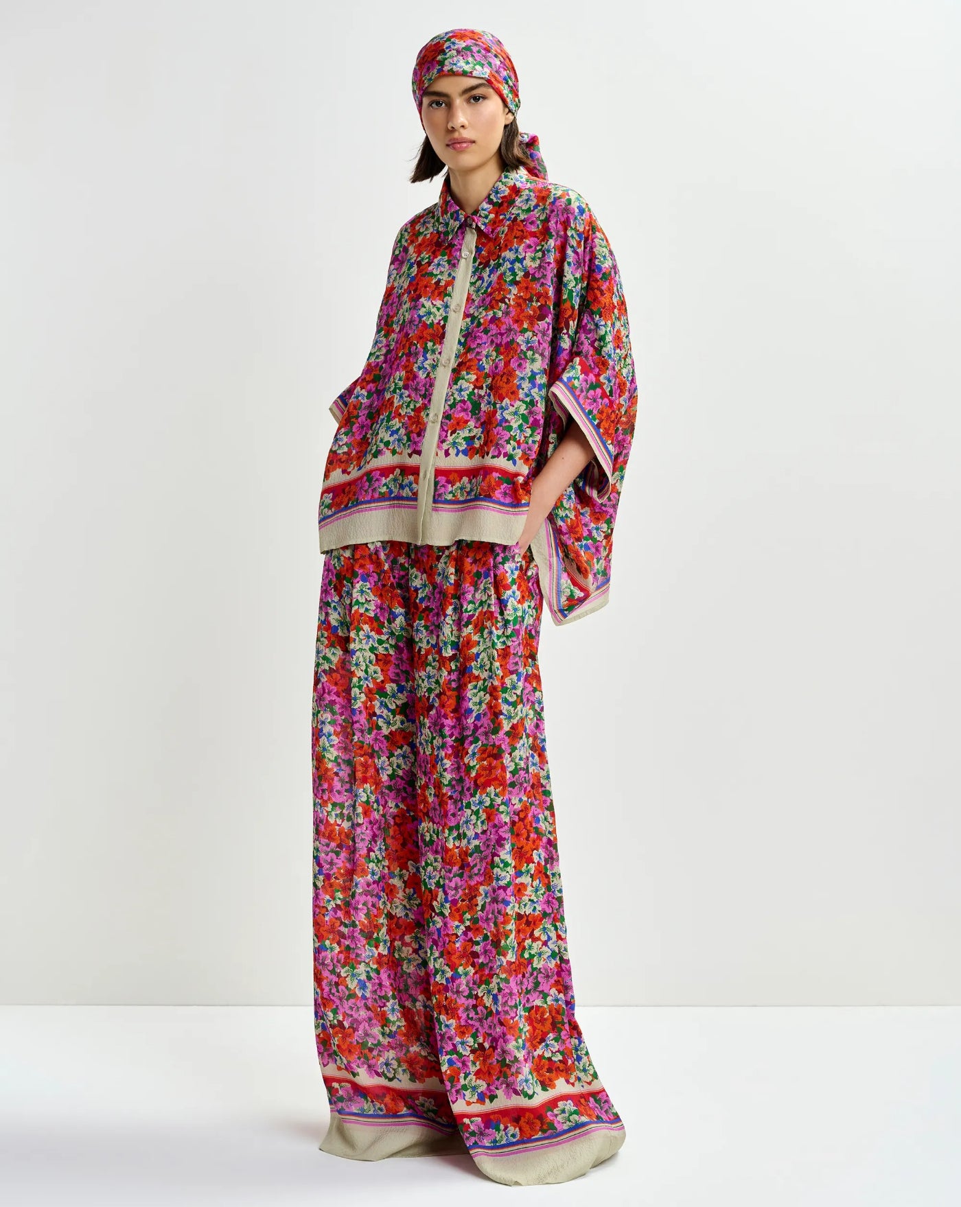 Pantalon Essentiel Antwerp Joek Wide Leg Pants JOEK J1FGFIRE GLOW ESSENTIEL ANTWERP 