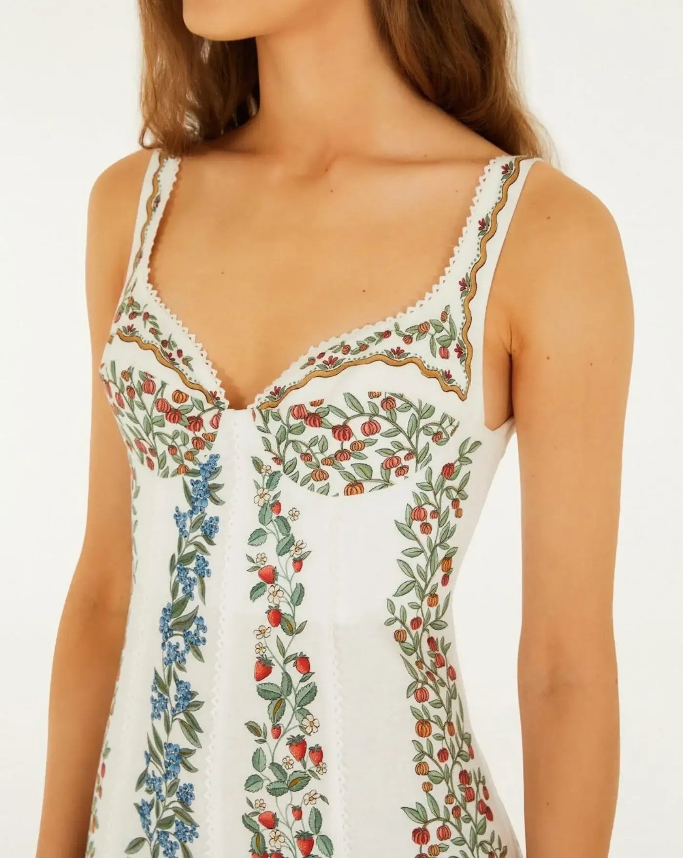 Vestido Farm Rio Fruit Beauty Off-White Maxi Dress 353561 26048 FARM RIO 