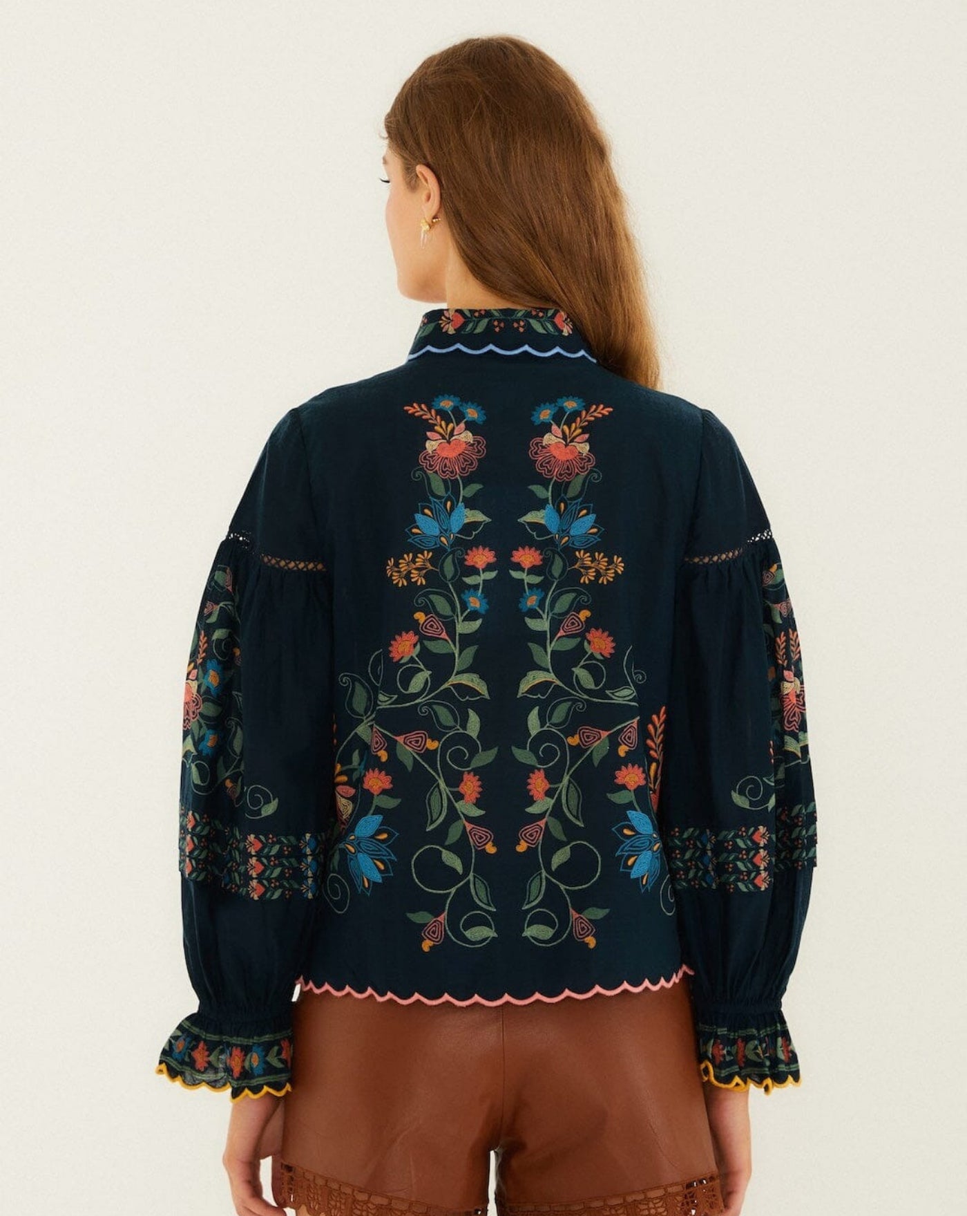 Blusa Farm Rio Stitched Garden 358020 26091 STITCHED GARDEN FARM RIO 