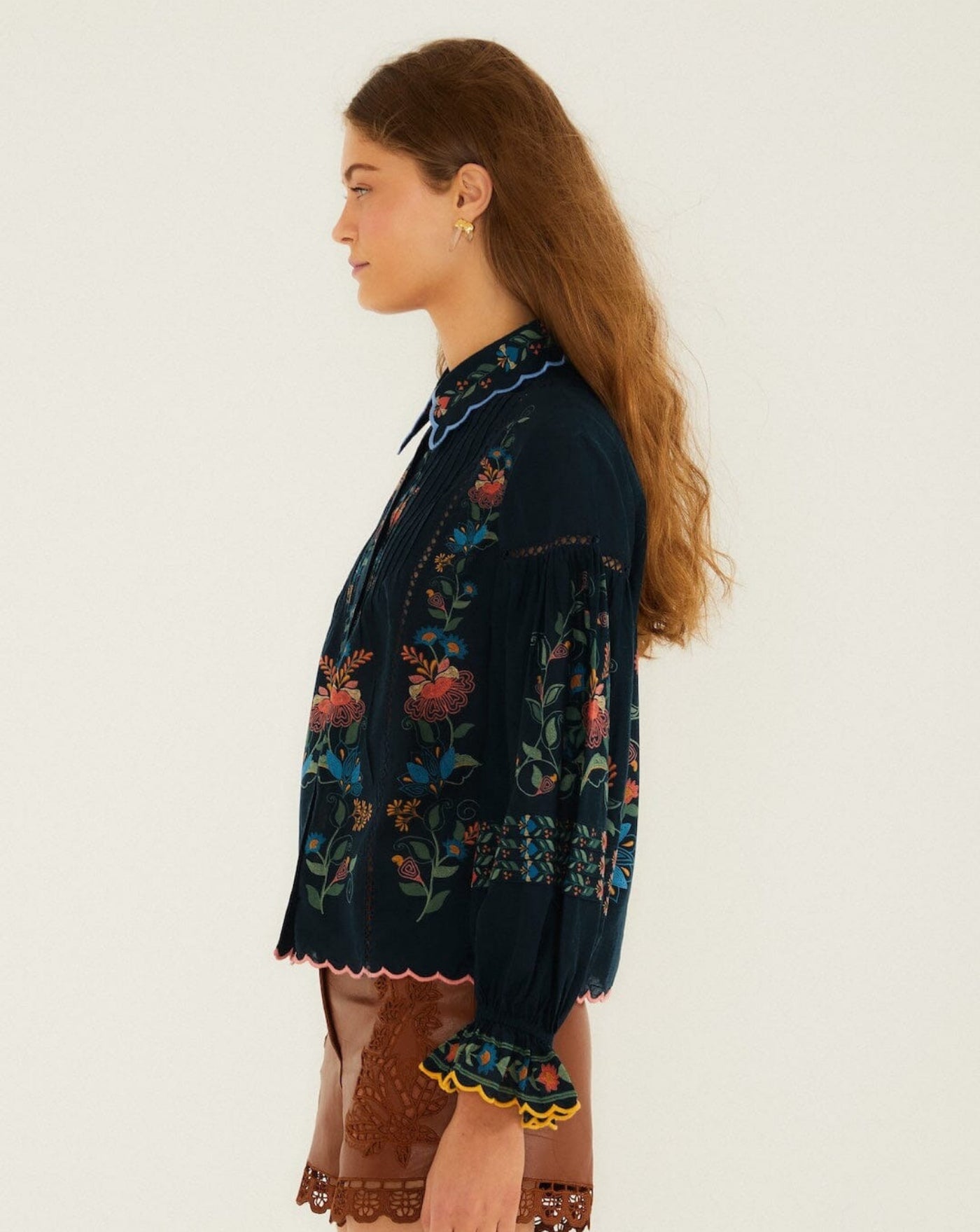 Blusa Farm Rio Stitched Garden 358020 26091 STITCHED GARDEN FARM RIO 