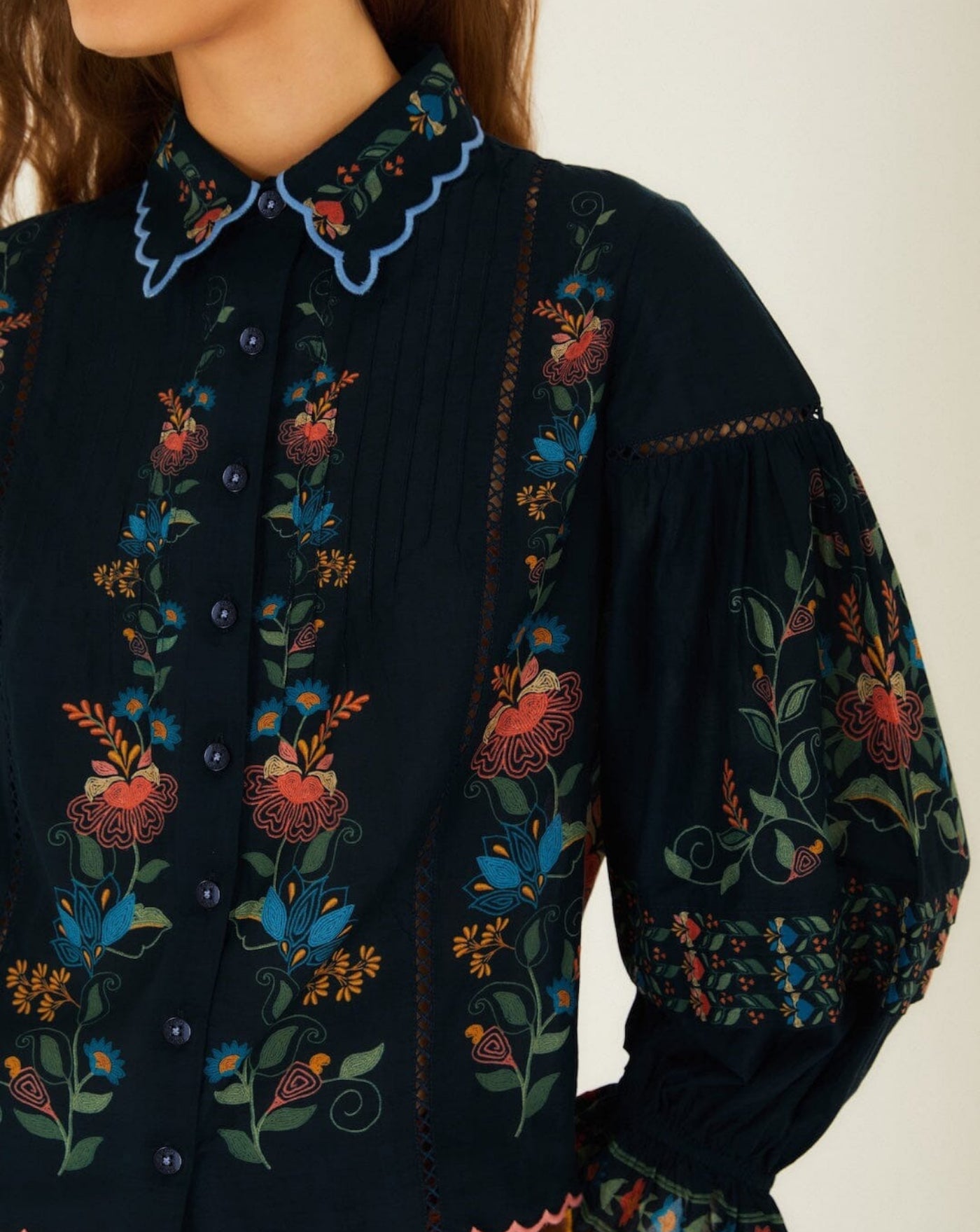 Blusa Farm Rio Stitched Garden 358020 26091 STITCHED GARDEN FARM RIO 