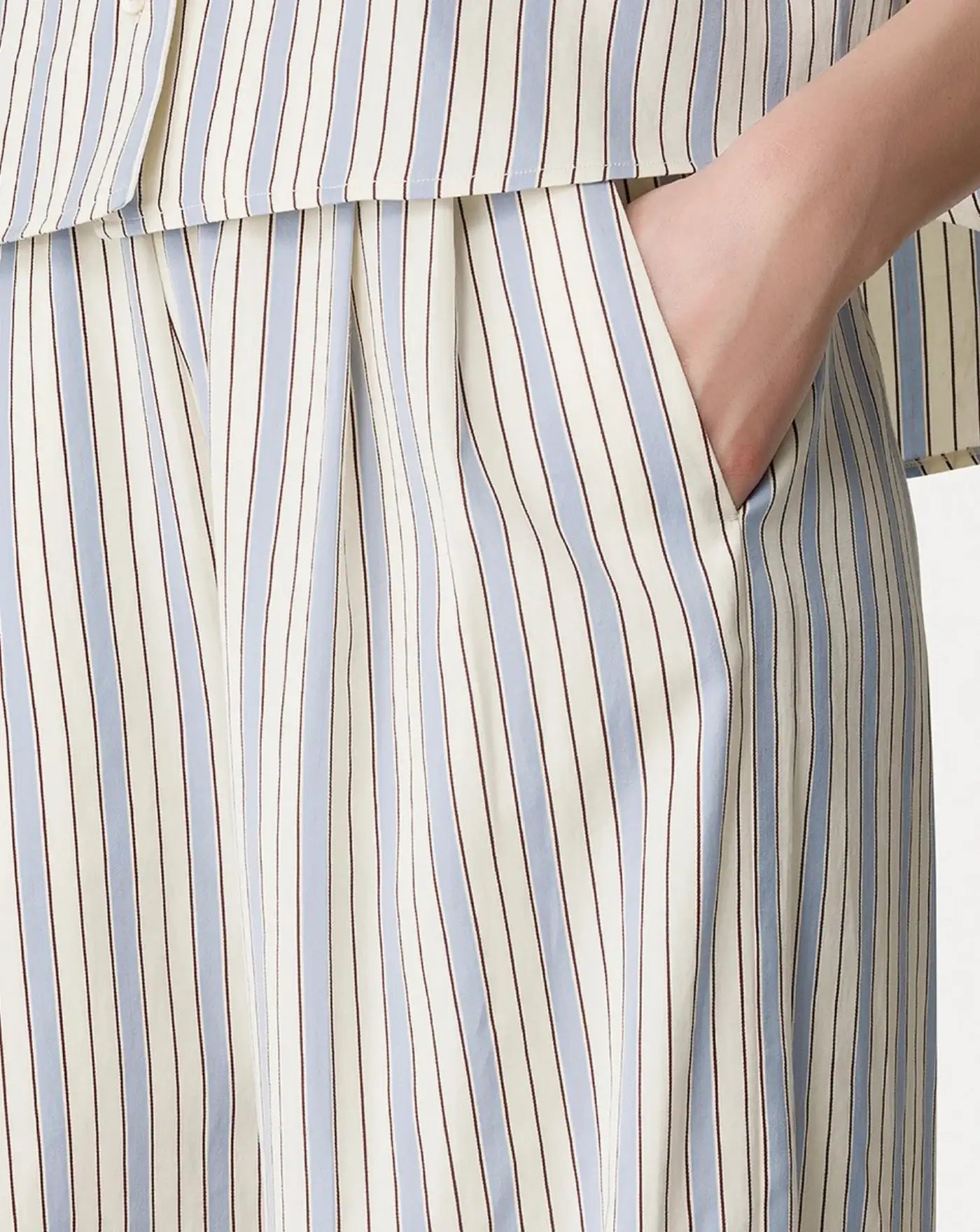 Pantalon Forte Forte Pinstriped Straight Pants 14822 5047 FORTE FORTE 