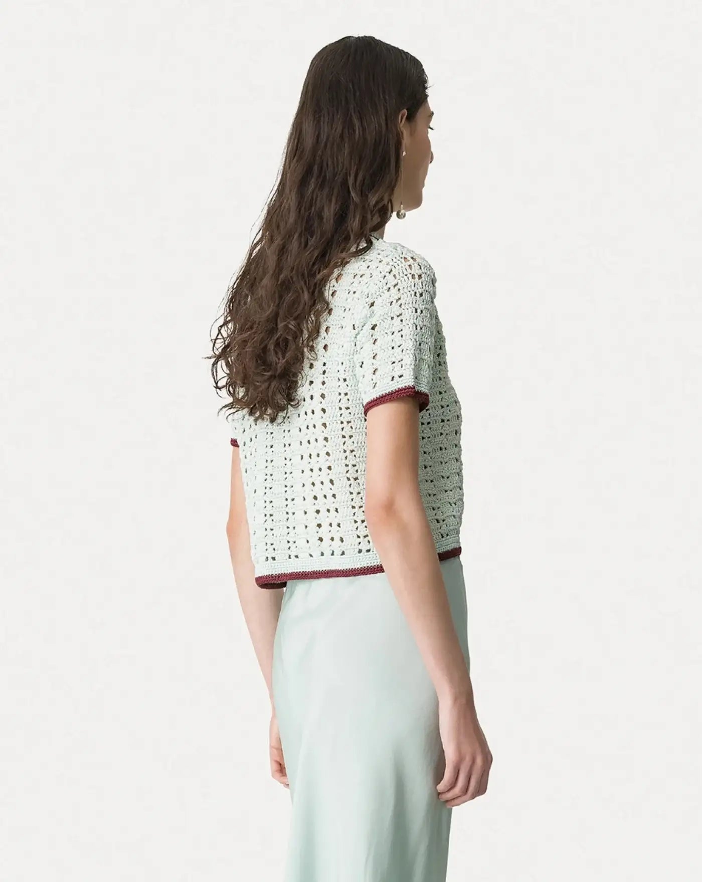 Blusa Forte Forte Cable Luxe Handmade Crochet Polo Shirt 14933 6081 FORTE FORTE 