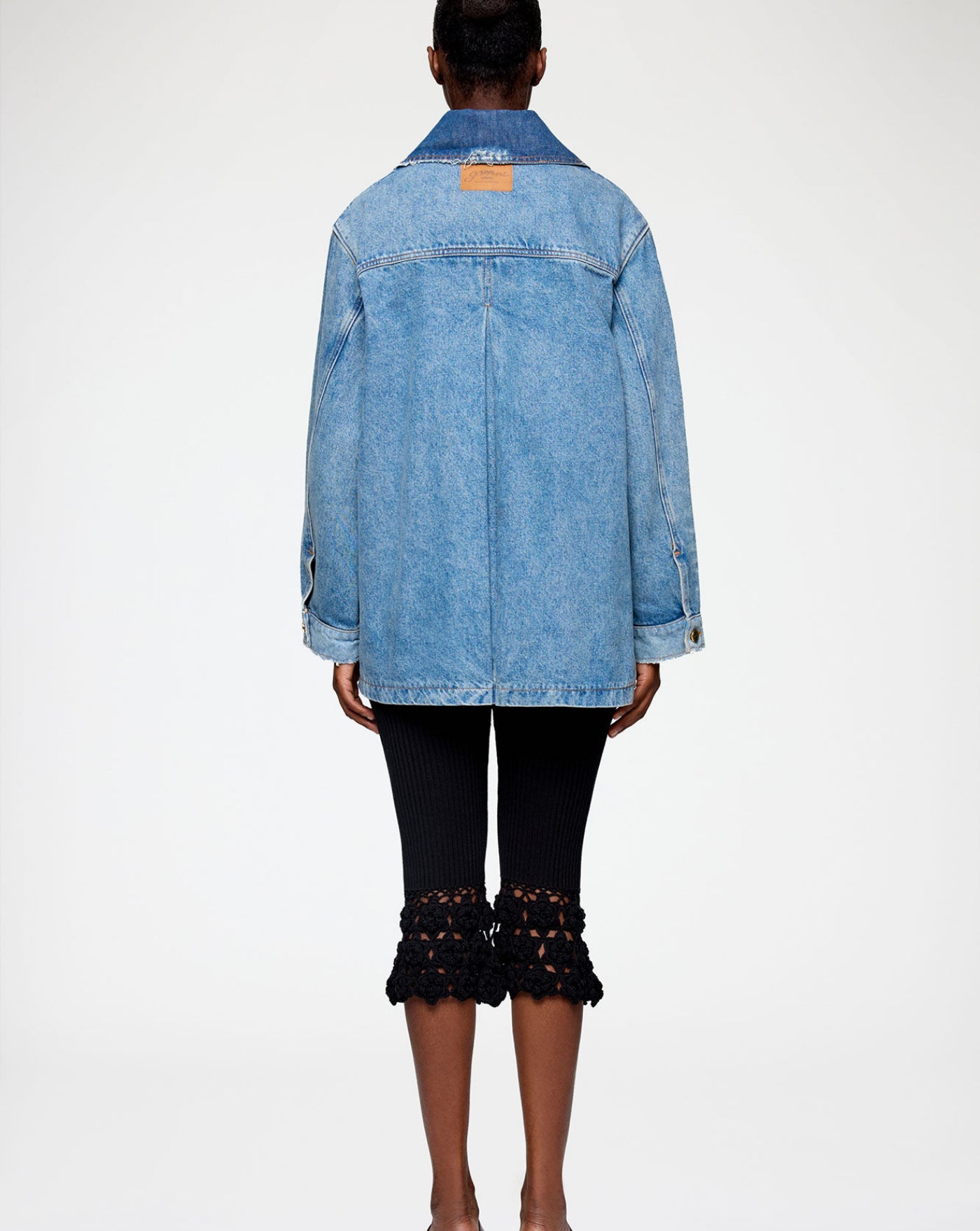 Chaqueta Denim Ganni "patchwork" A1010179 567 MID BLUE VINTAGE GANNI 