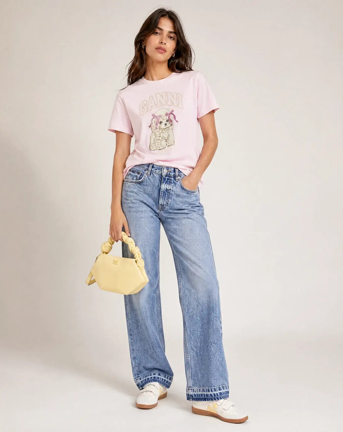 Bolso Ganni Bou Mini B2100148 768YELLOW CREAM GANNI 