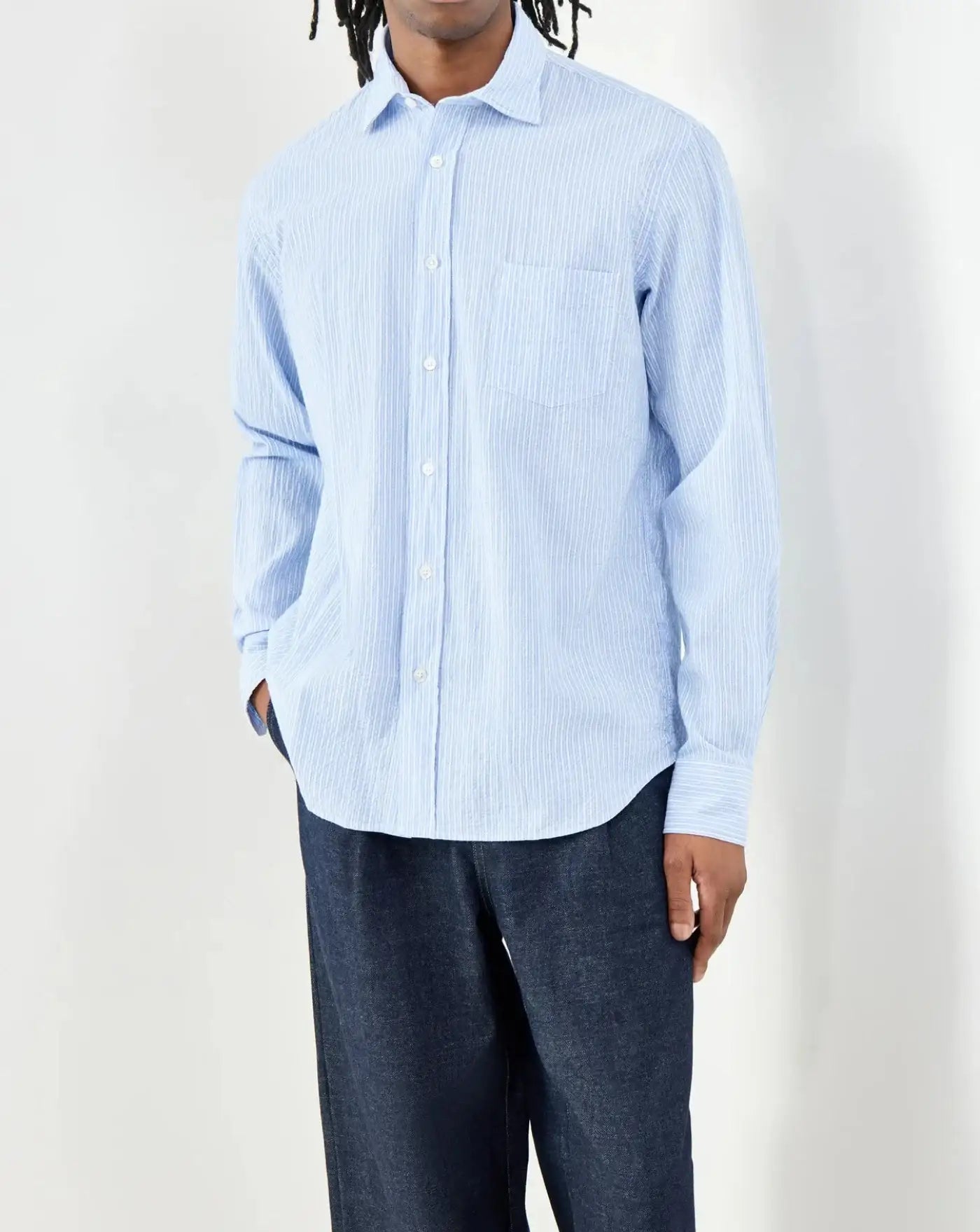 Camisa Hartford Striped Cotton Shirt BF11008 01 HARTFORD 