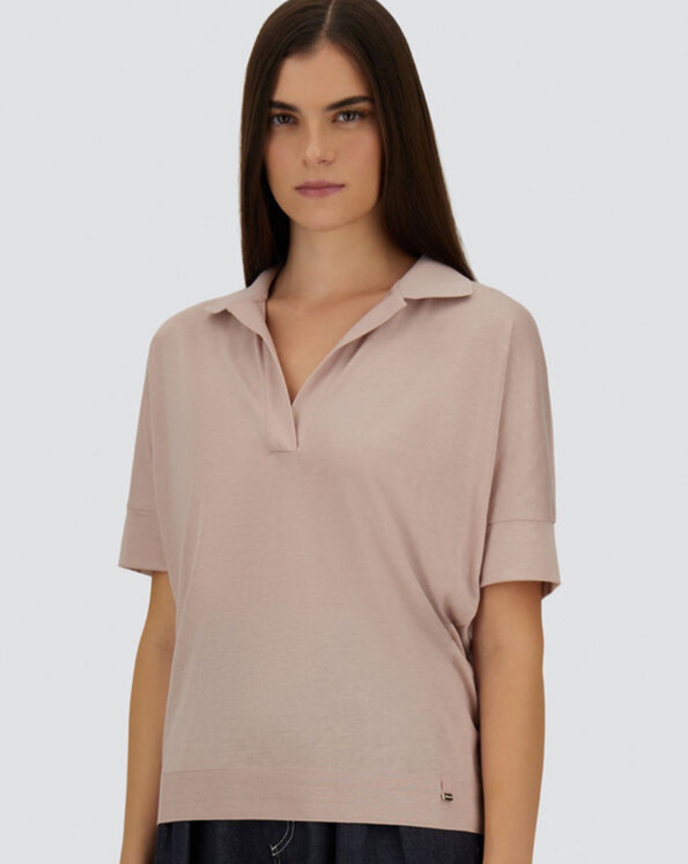 Polo Herno Glam Knit Effect JPL00113D 520564035 HERNO 