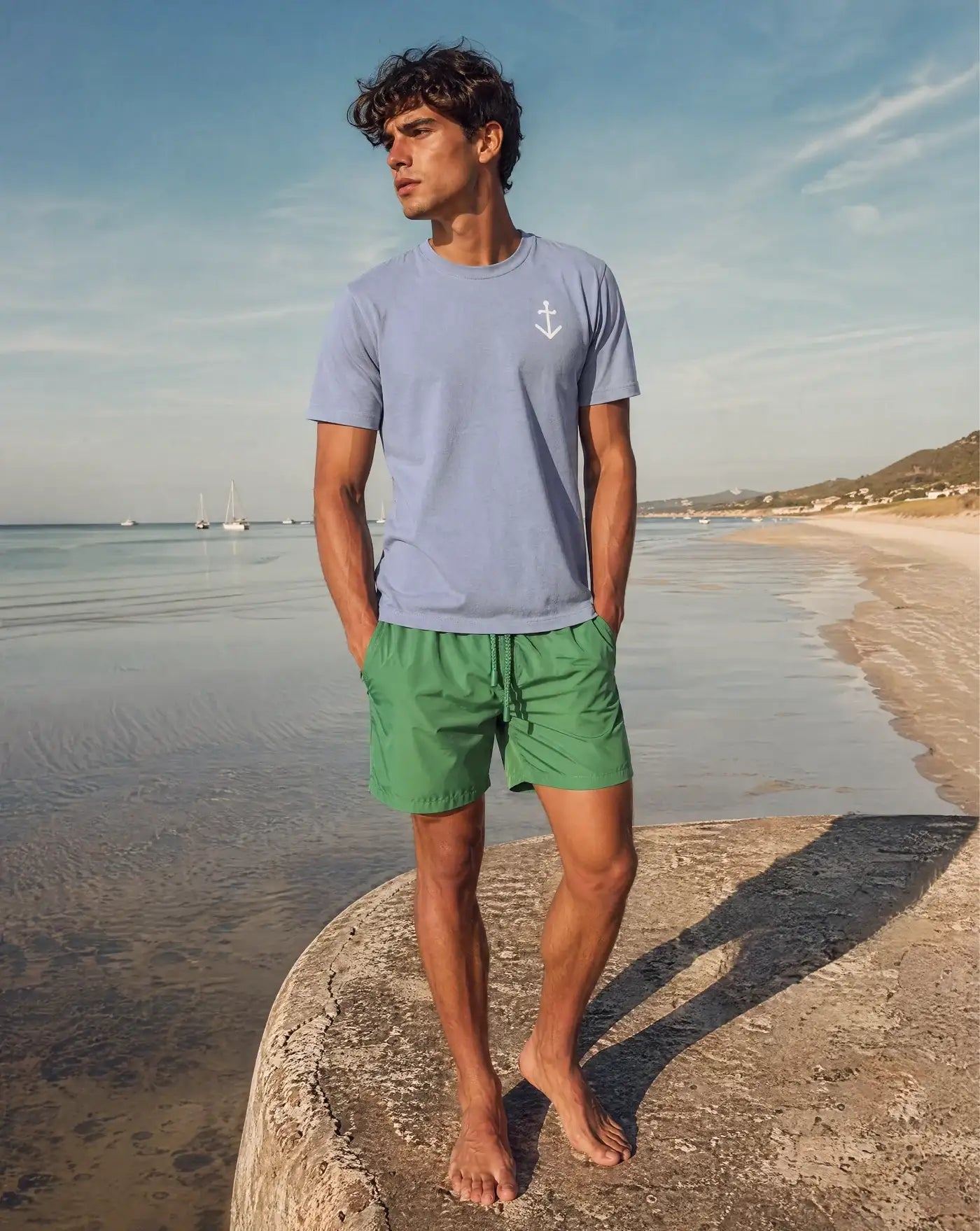 Camiseta La Paz Dantas Logo SS260080220 INDIGO / OFF-WHITE LOGO LA PAZ 
