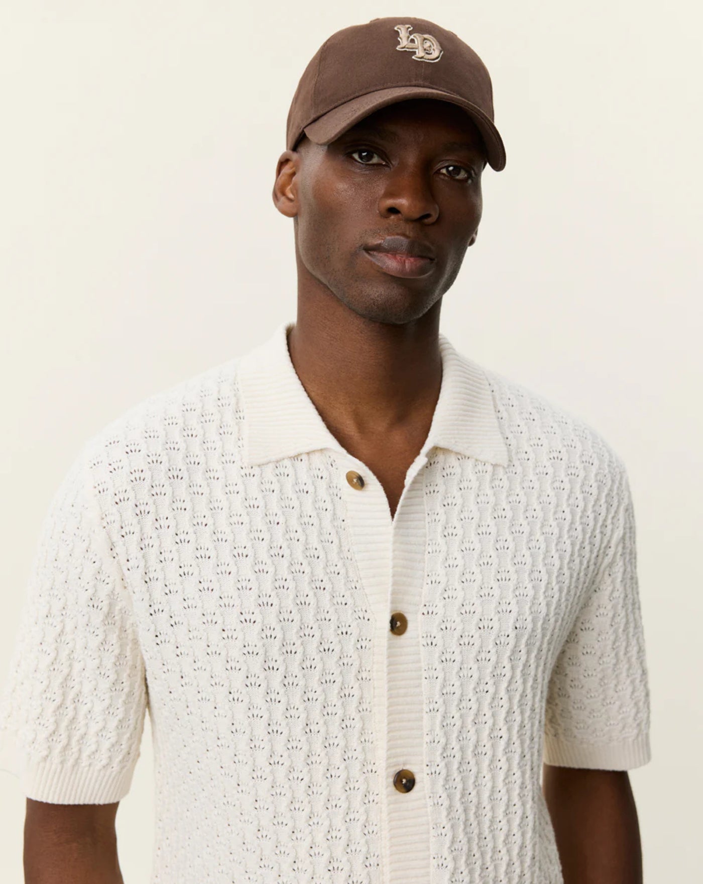 Camisa Les Deux Gespertus Knitted Shirt 1001301 211EGGNOG WHITE LES DEUX 
