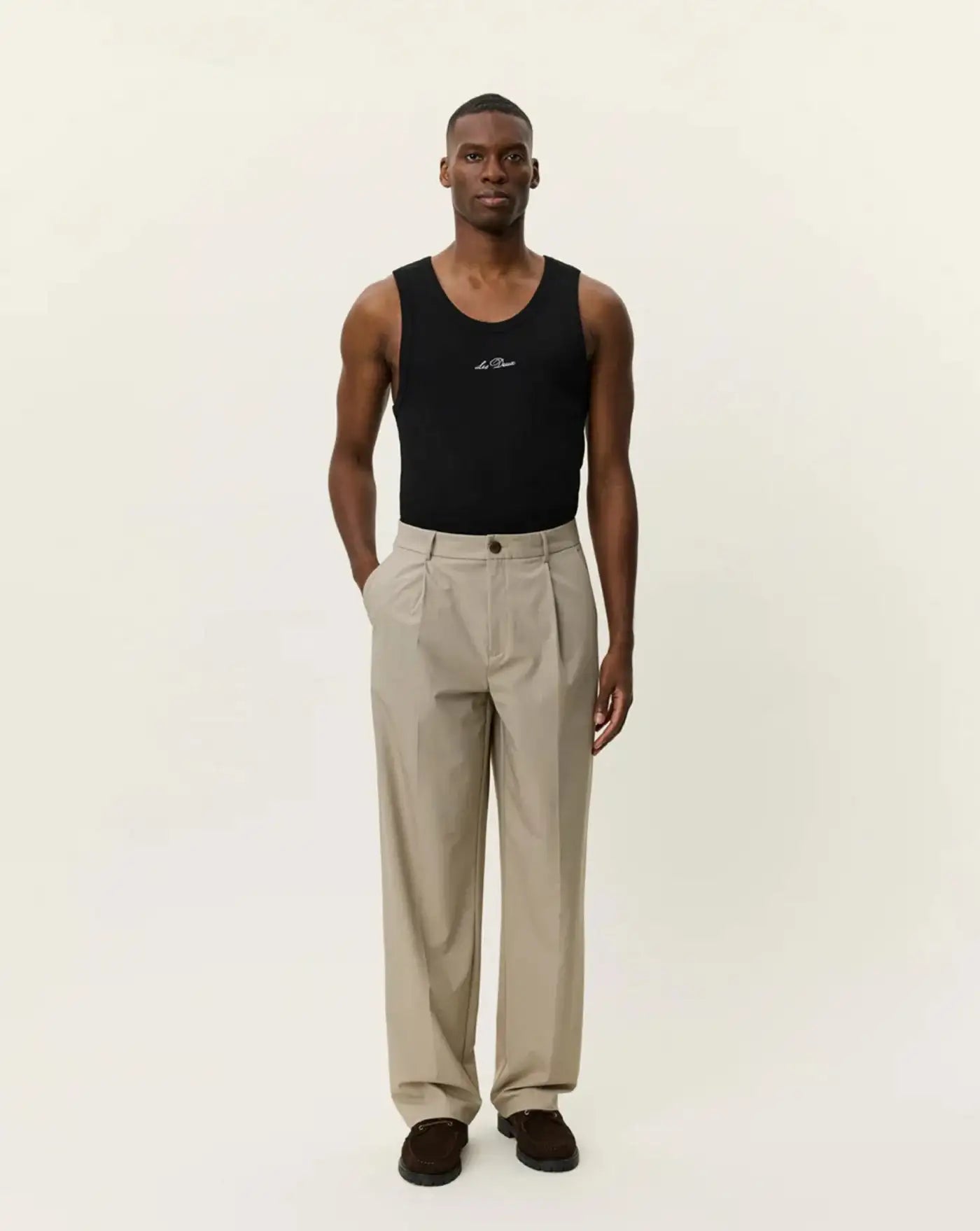 Pantalon Les Deux Reece Pleated Mini Check Pants 1001321 810 LES DEUX 