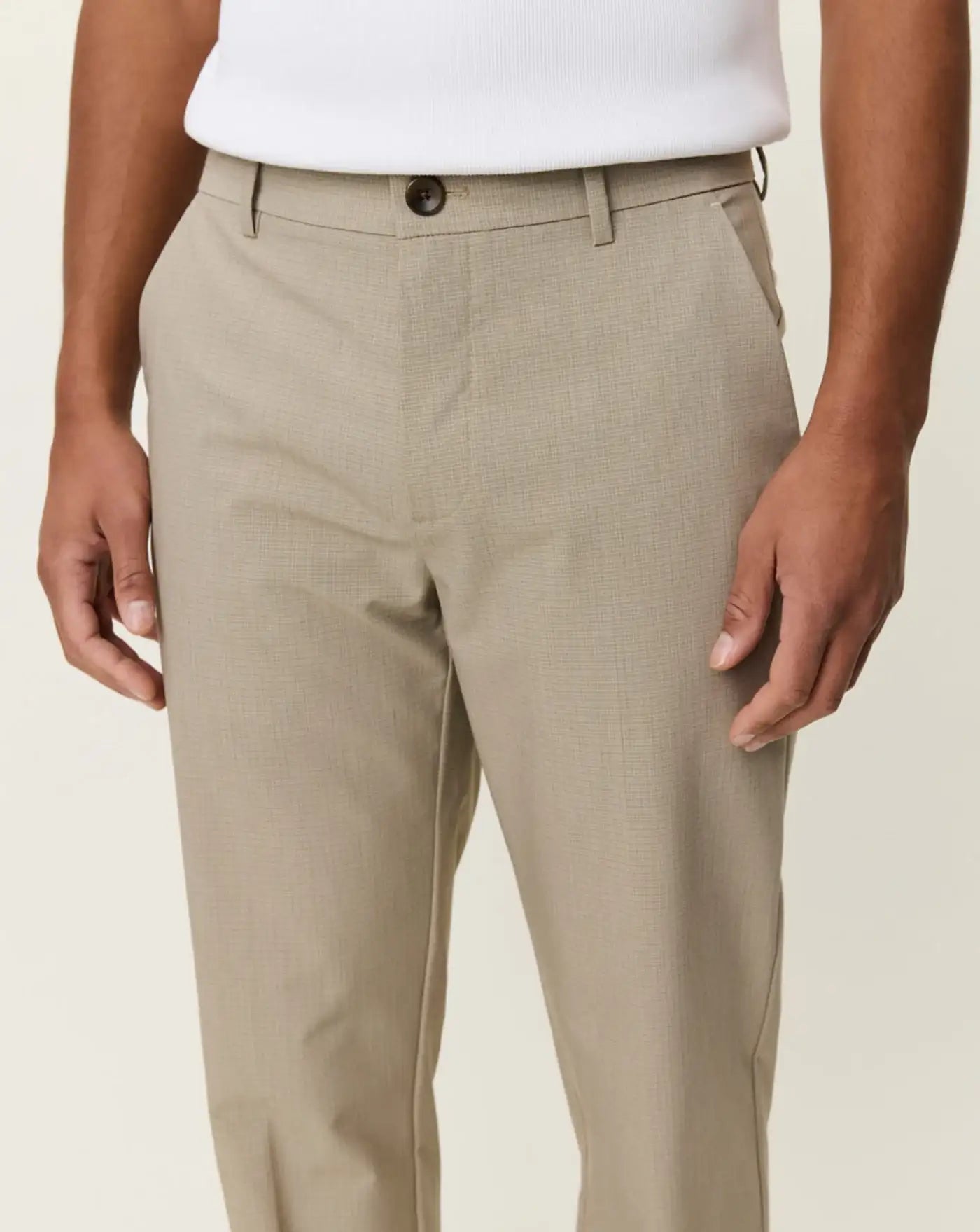 Pantalon Les Deux Como Reg Mini Check Pants 1001322 810 LES DEUX 
