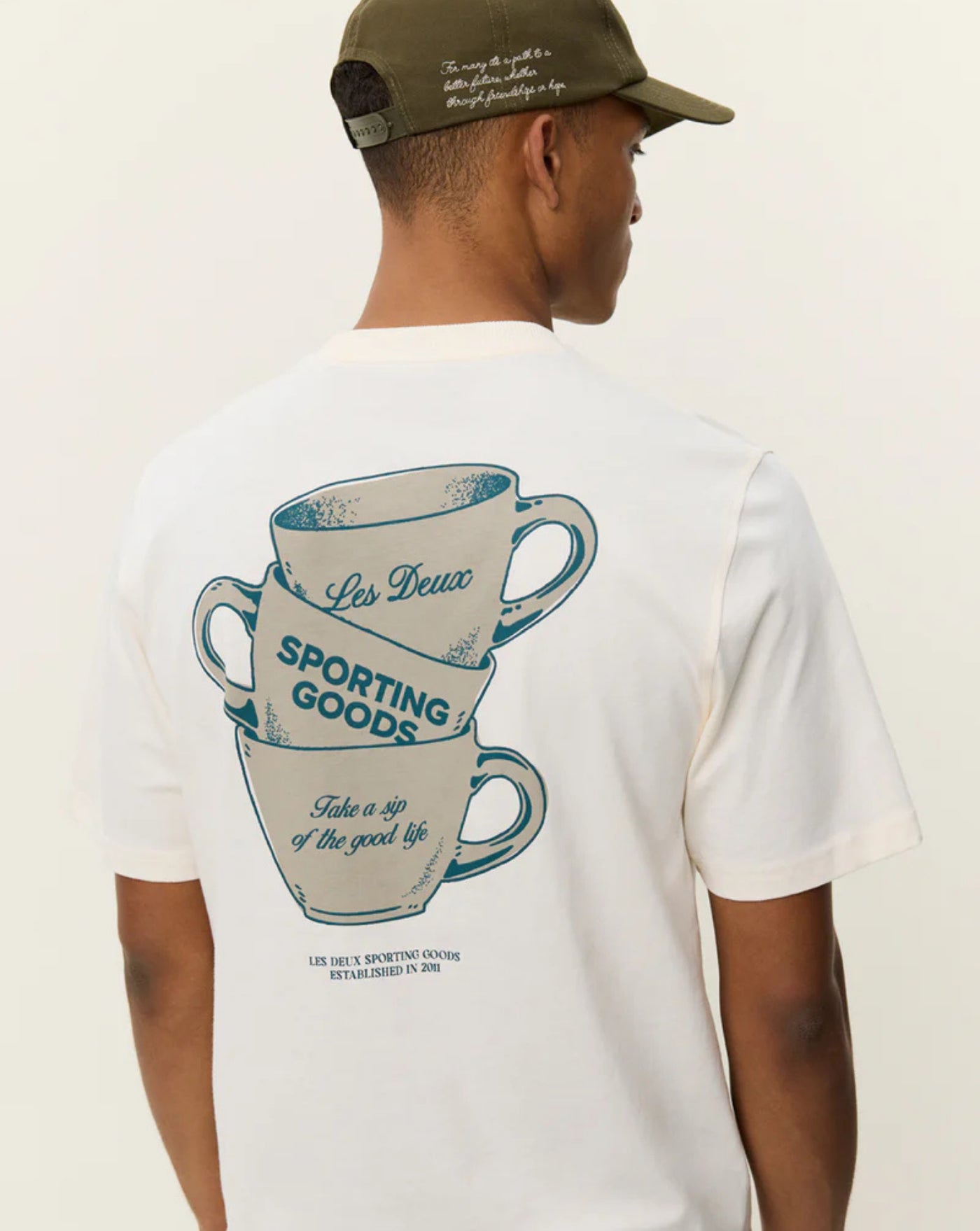 Camiseta Les Deux Ben artist t-shirt 1001565 211EGGNOG WHITE LES DEUX 